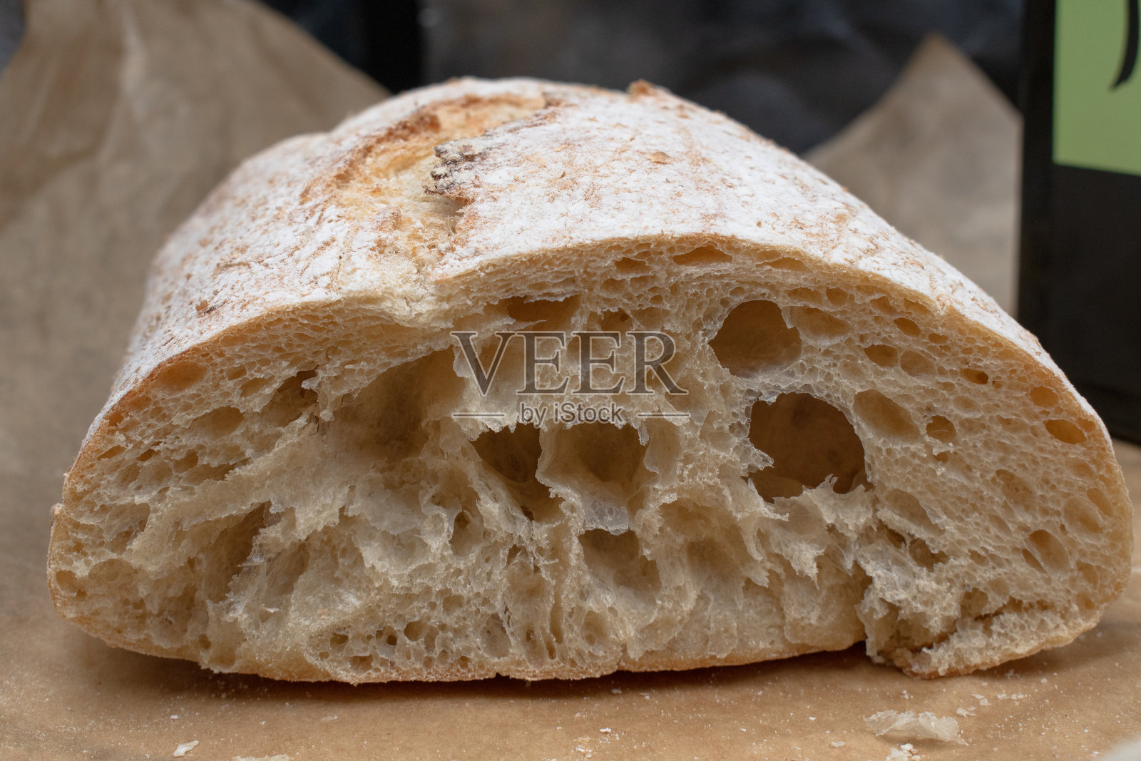 意大利Ciabatta面包照片摄影图片