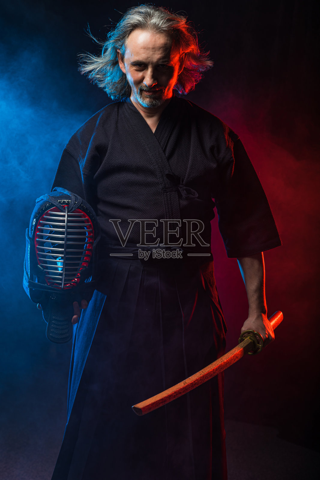 剑道斗士的力量和力量照片摄影图片