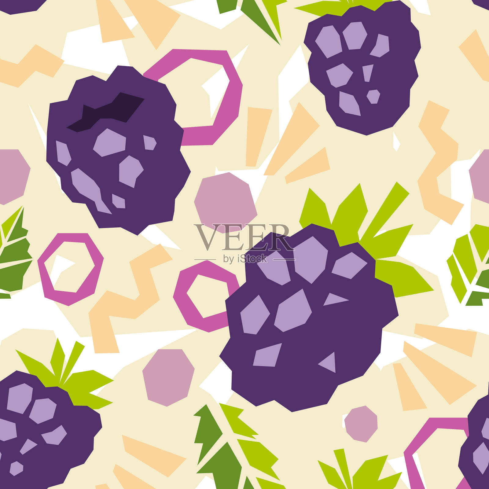 摘果和浆果插画图片素材