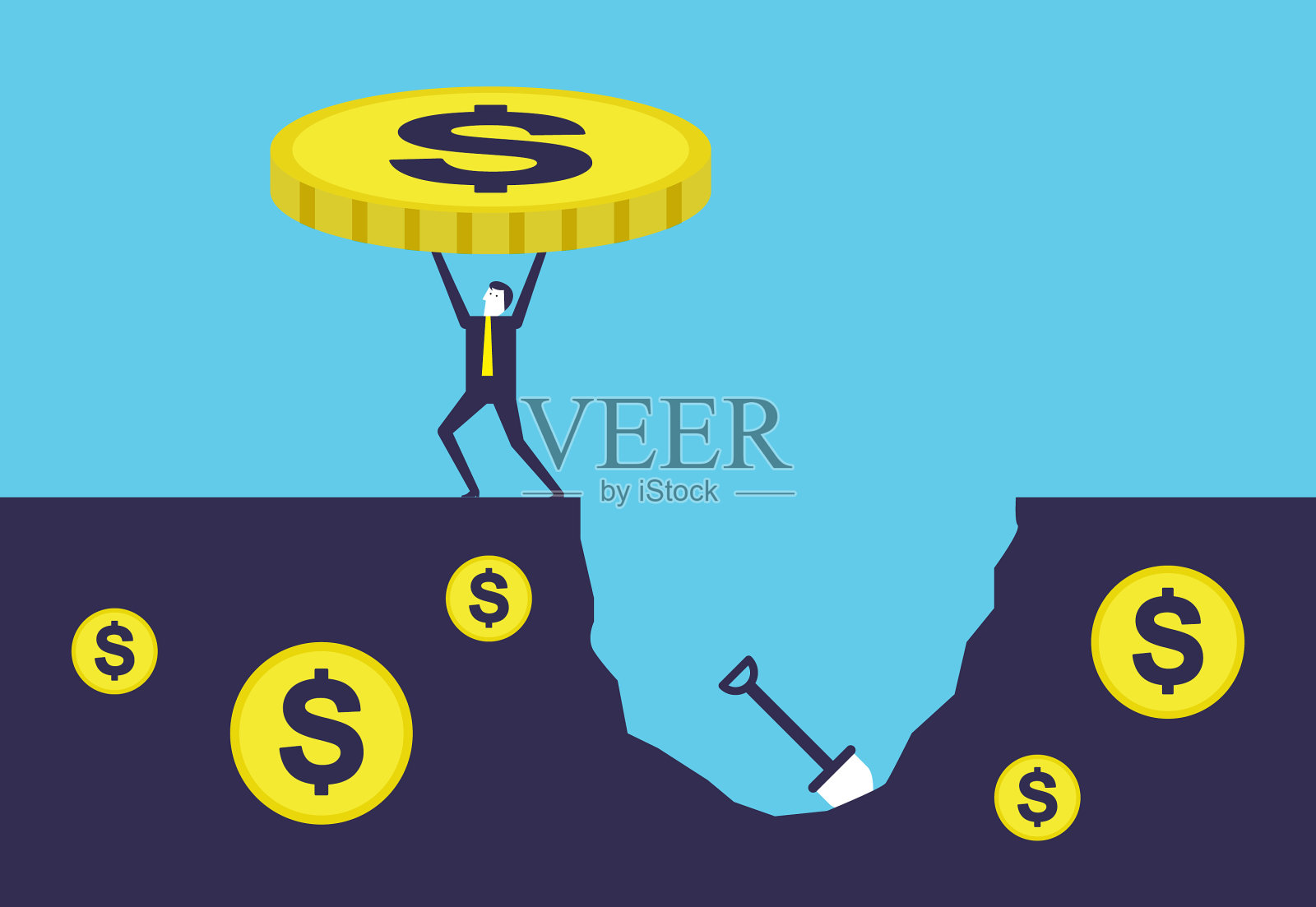 你的钱插画图片素材