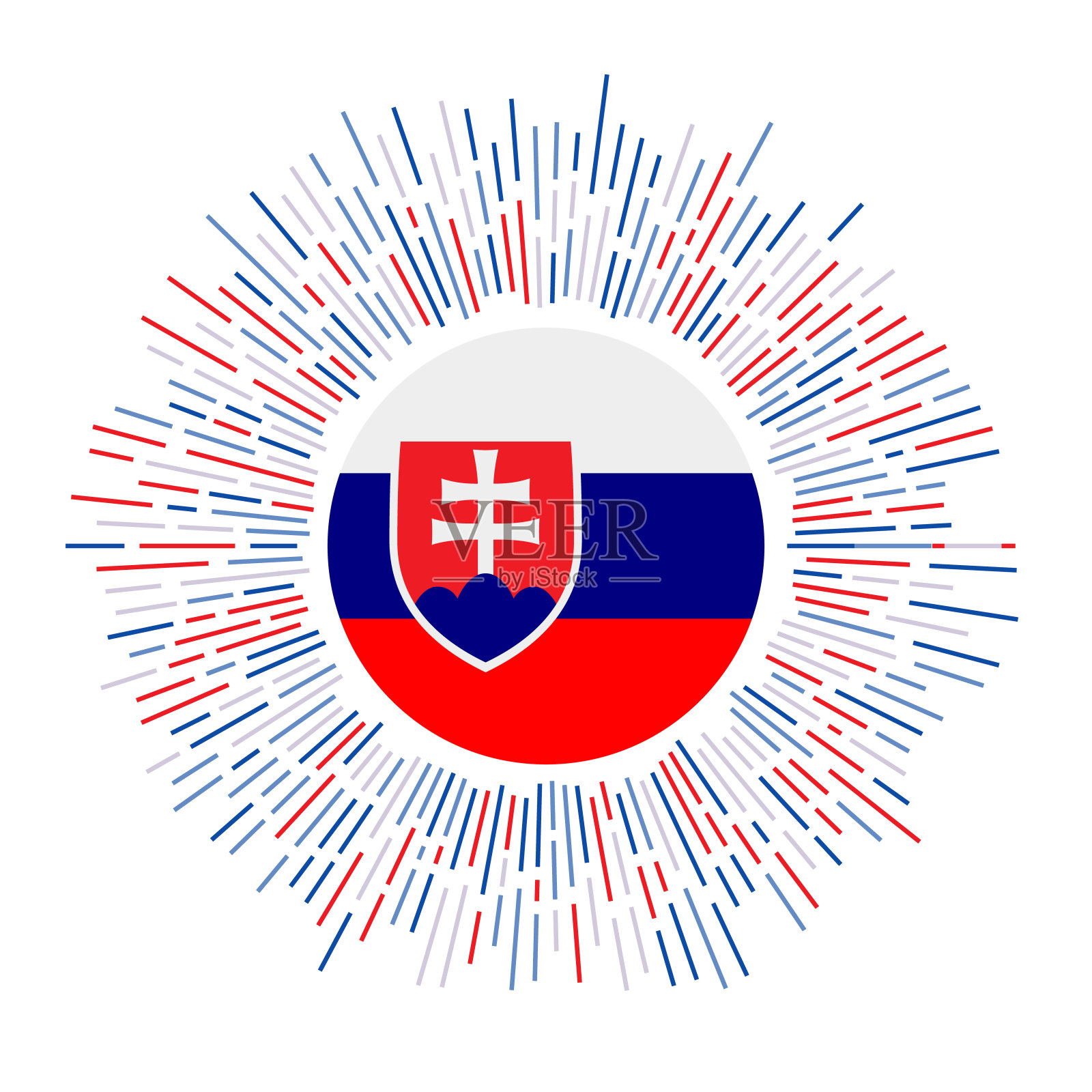 斯洛伐克的迹象。插画图片素材