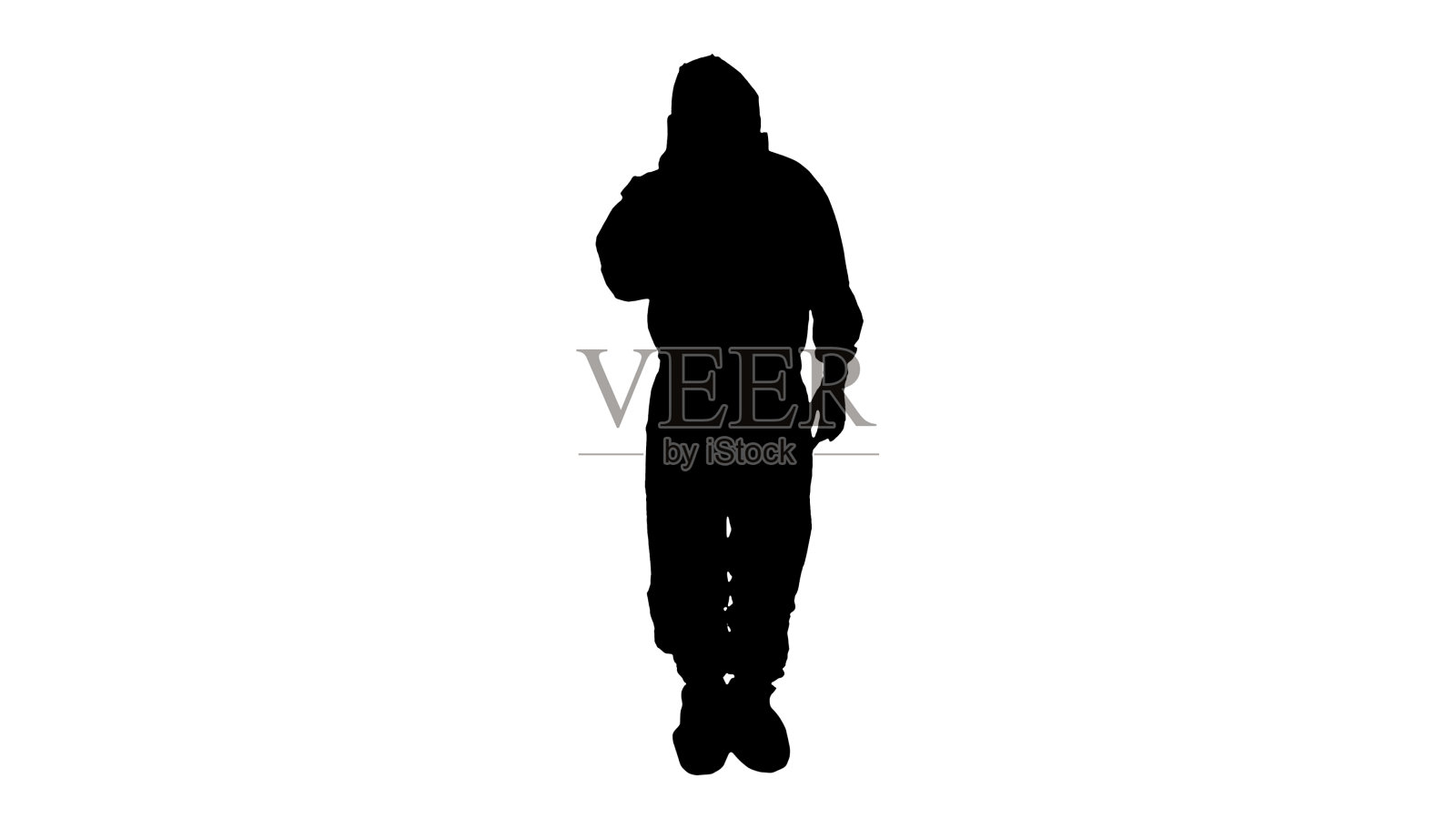 剪影医生穿着危险服装指着手指向上想要你的注意照片摄影图片