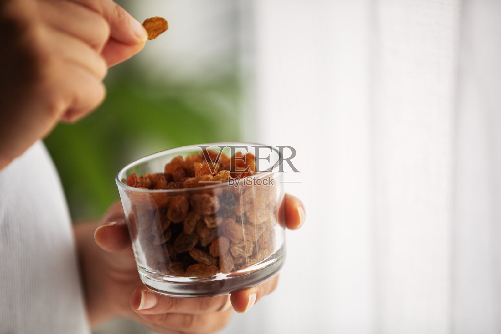 在家吃葡萄干照片摄影图片