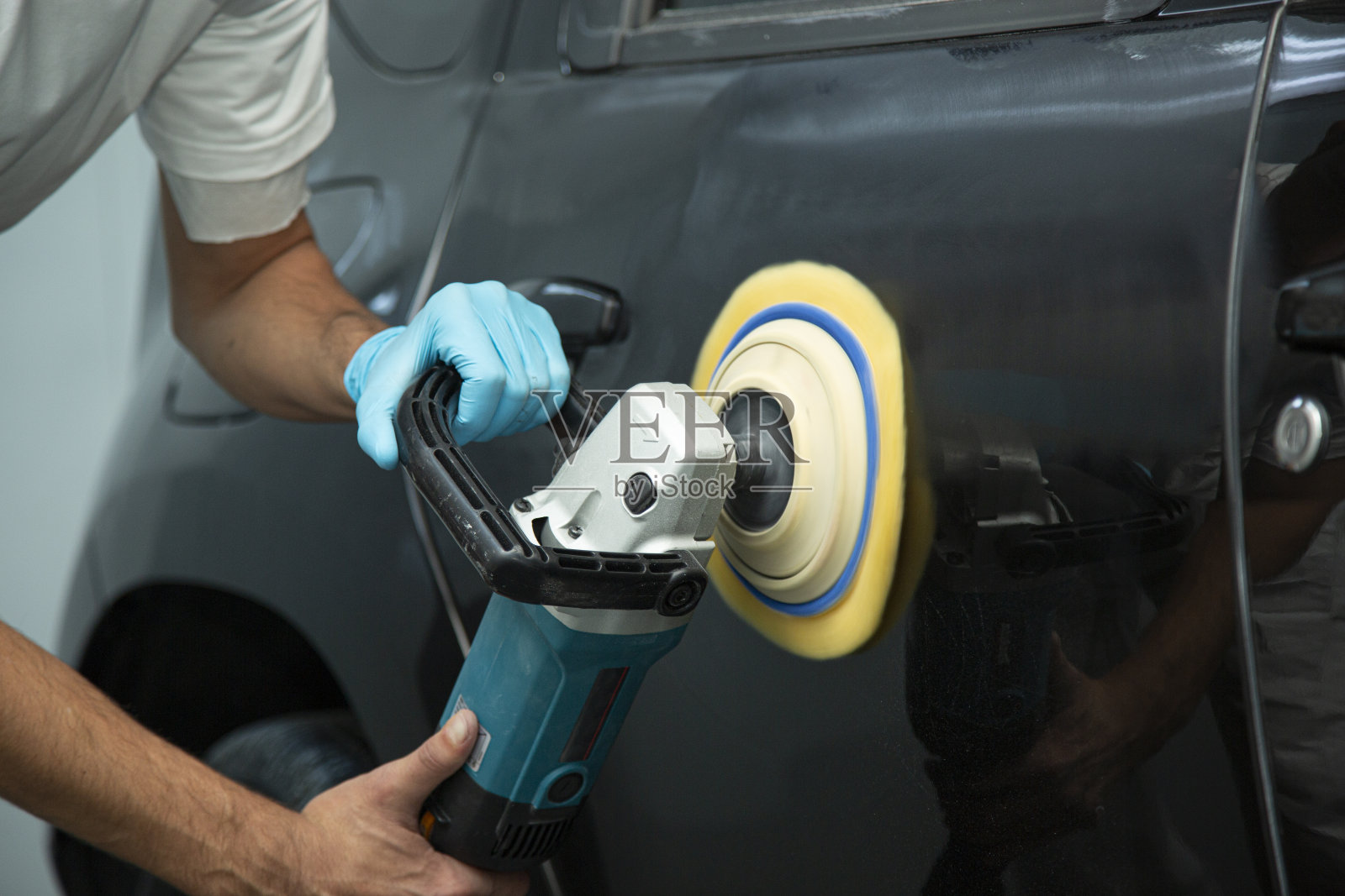 汽车打蜡照片摄影图片