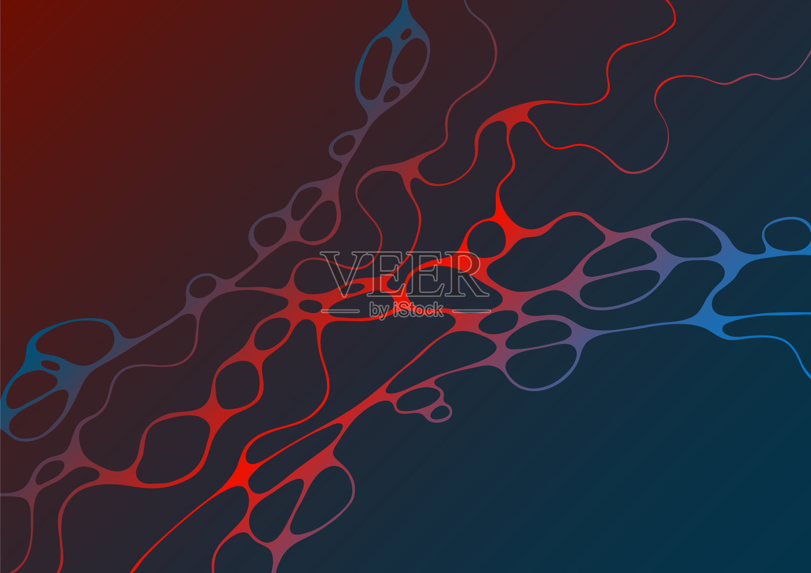 摘要电磁场流体矢量背景。插画图片素材