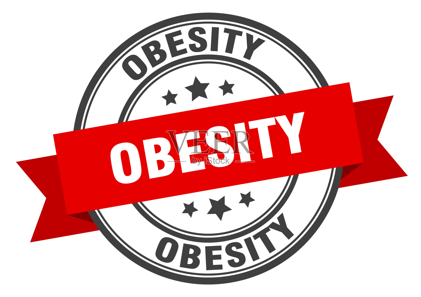 肥胖标签肥胖圆带标志肥胖邮票插画图片素材