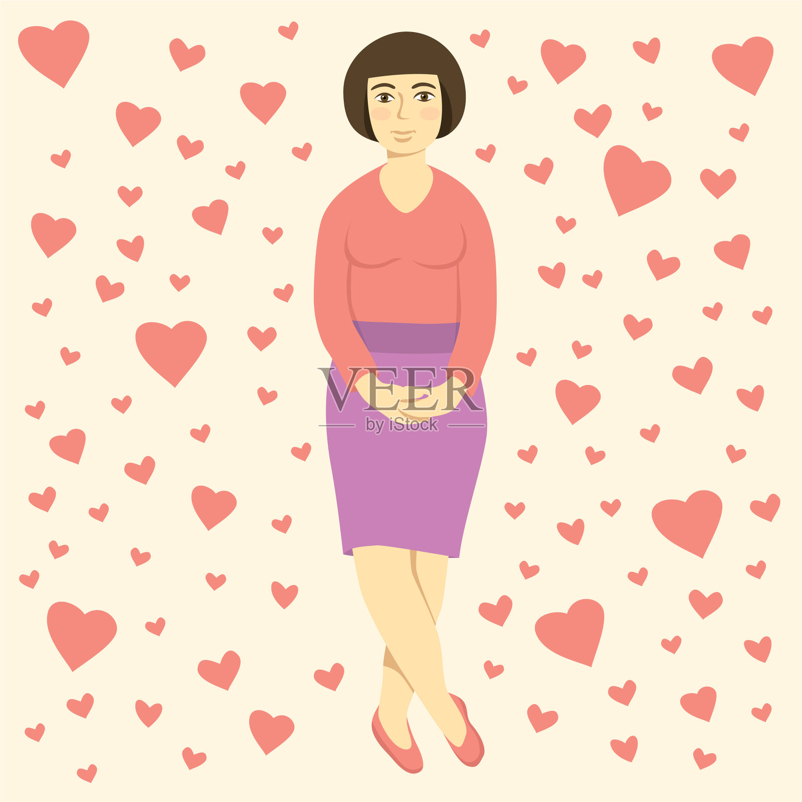 情人节插画图片素材