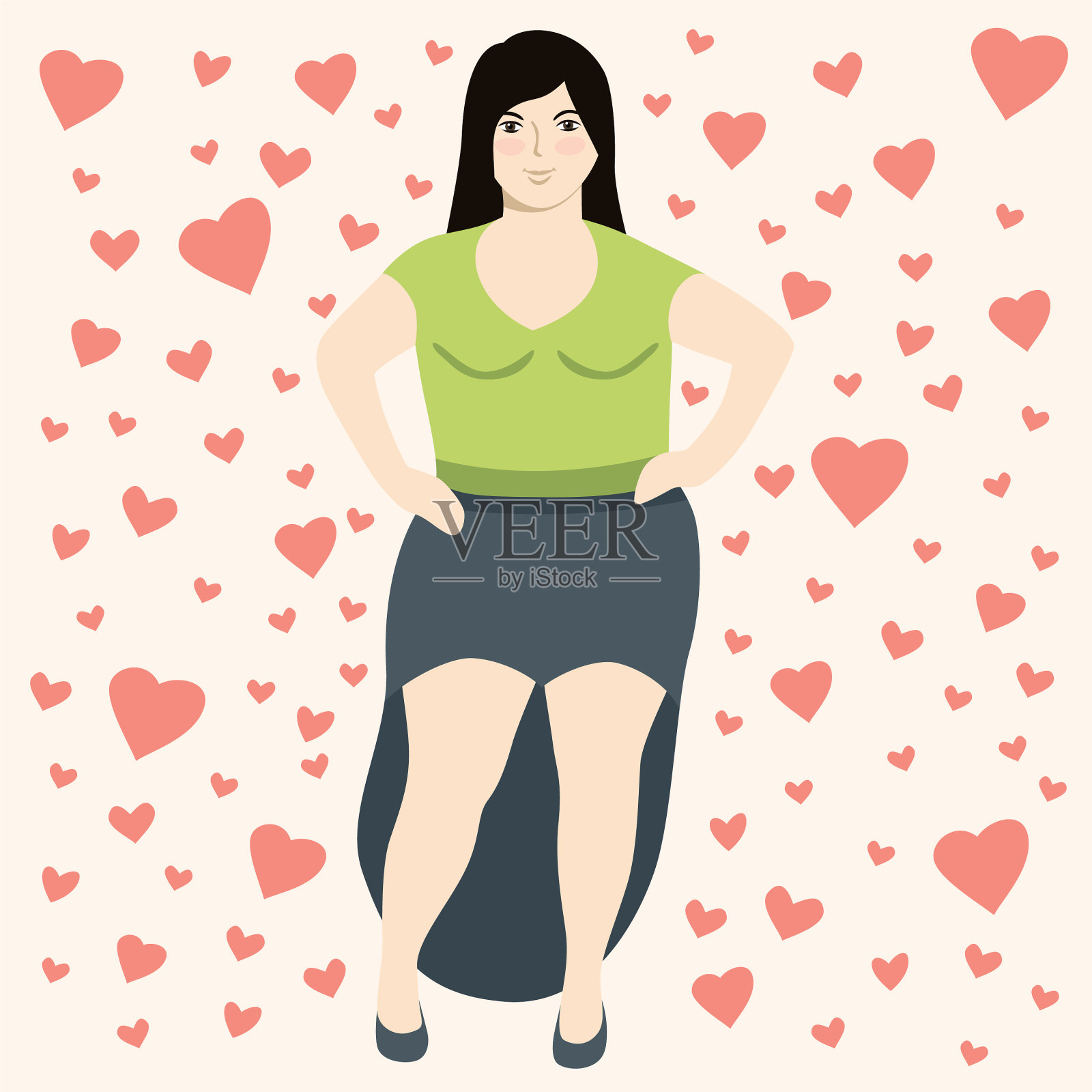 情人节插画图片素材