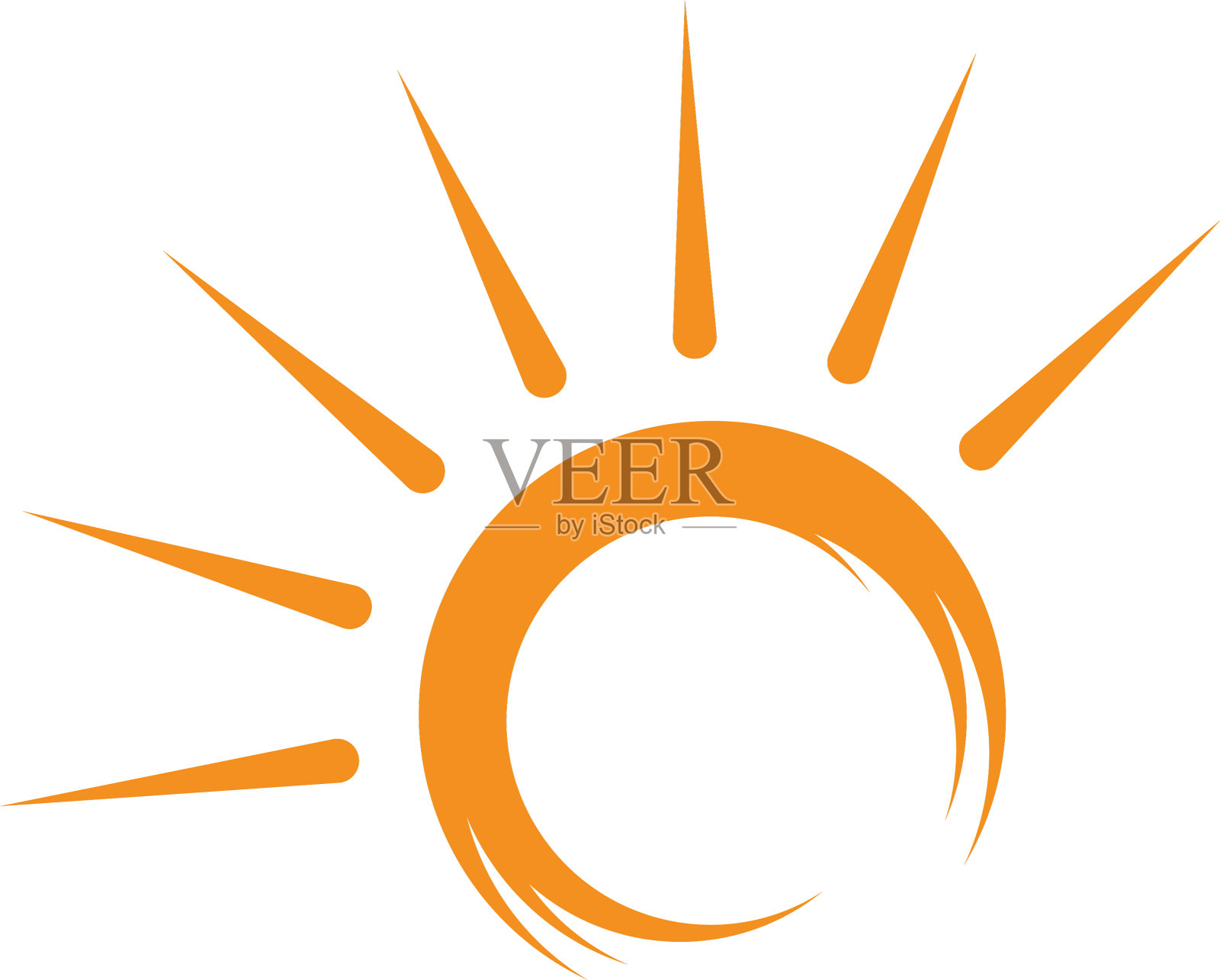 太阳图标插画图片素材