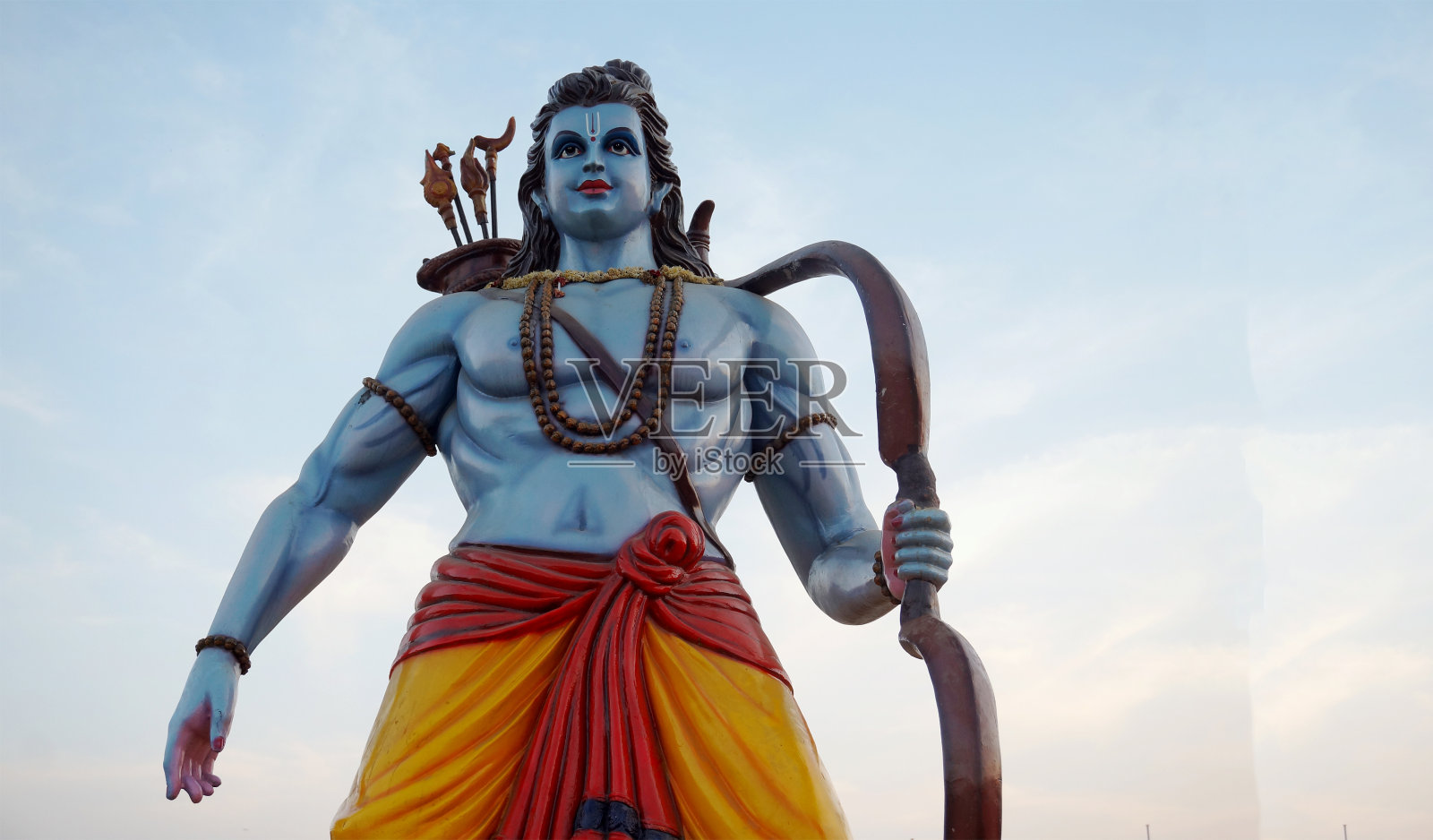 印度教罗摩神像的特写照片摄影图片