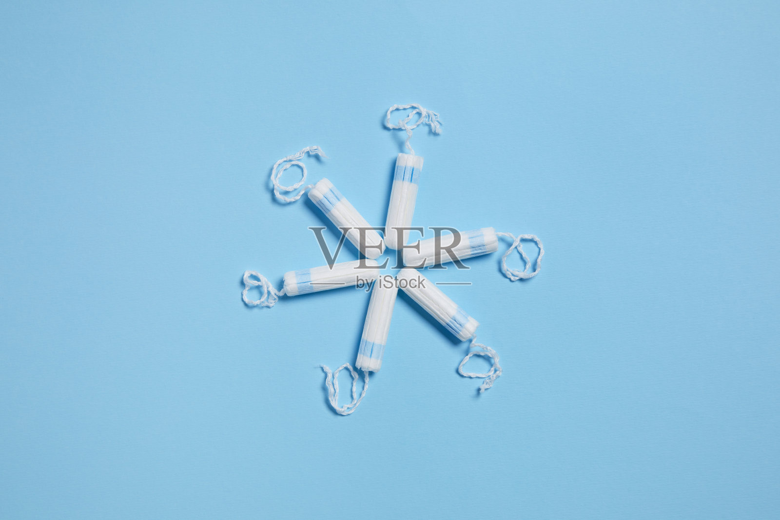 图案与白色卫生棉卫生棉条照片摄影图片