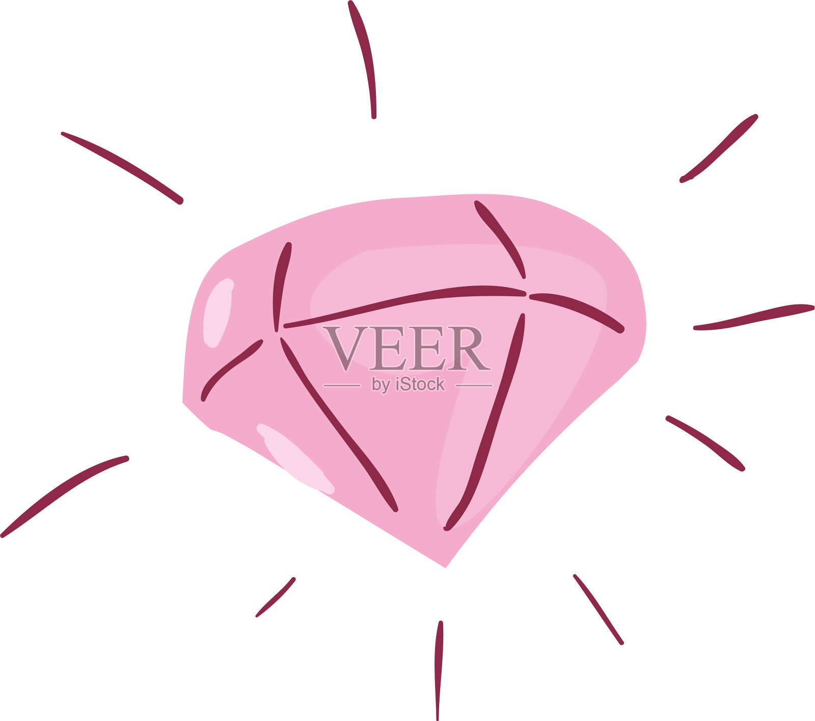 孤立的钻石图标设计插画图片素材