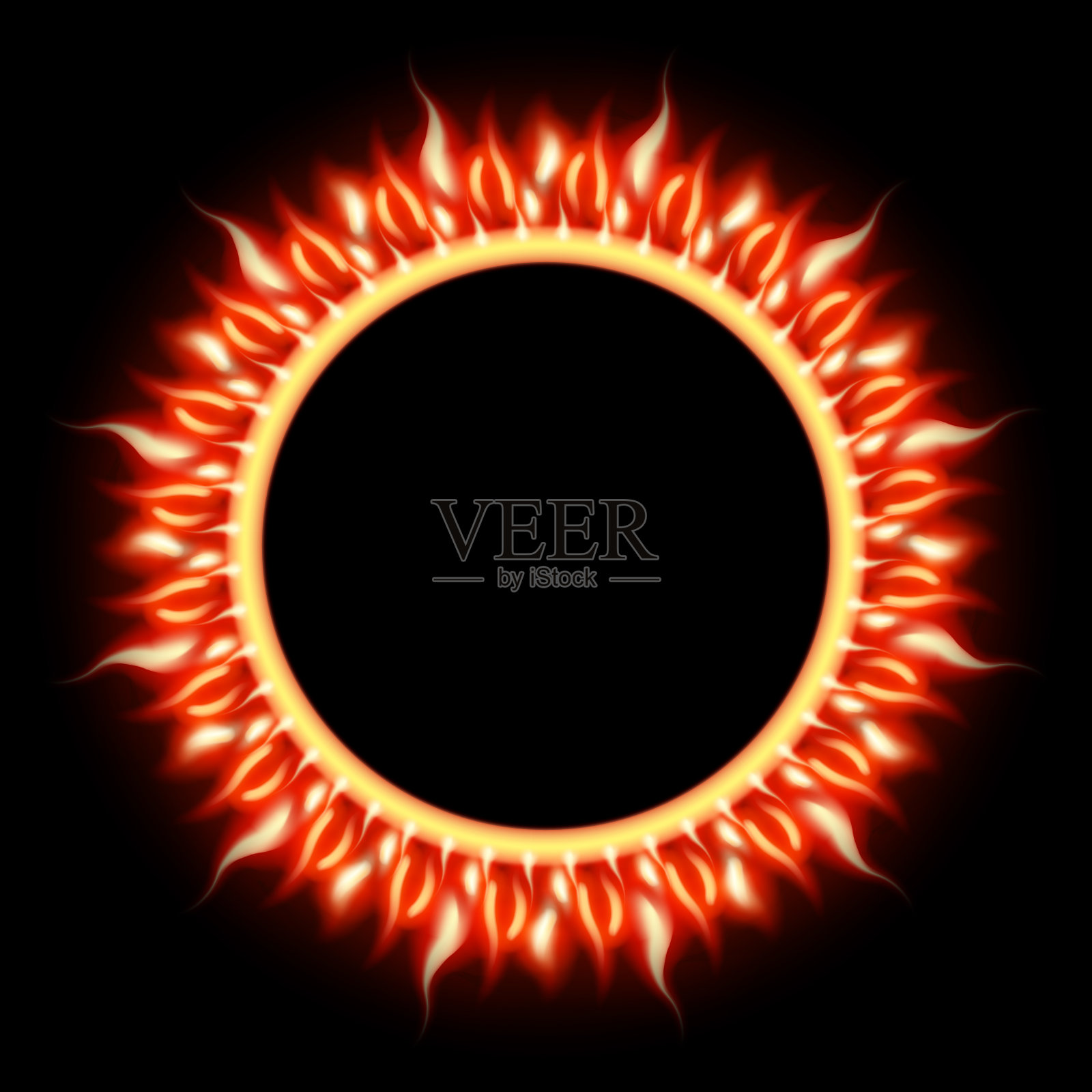 日食模板设计元素图片