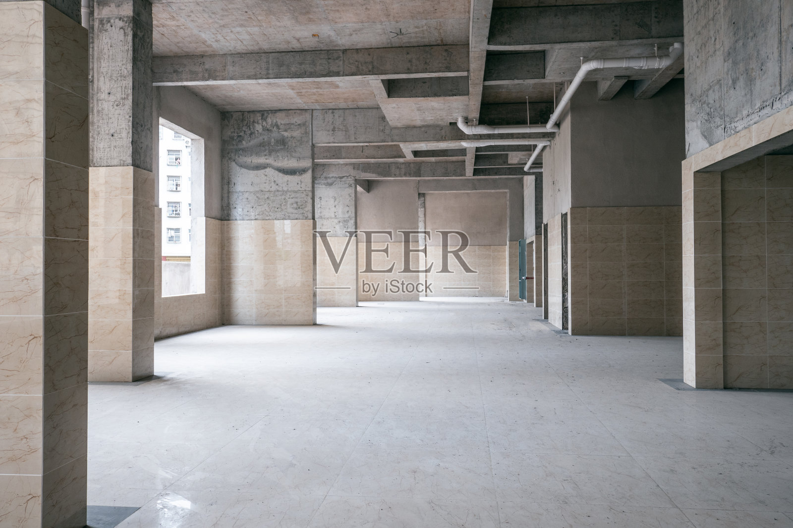 住宅未完工公寓施工现场照片摄影图片