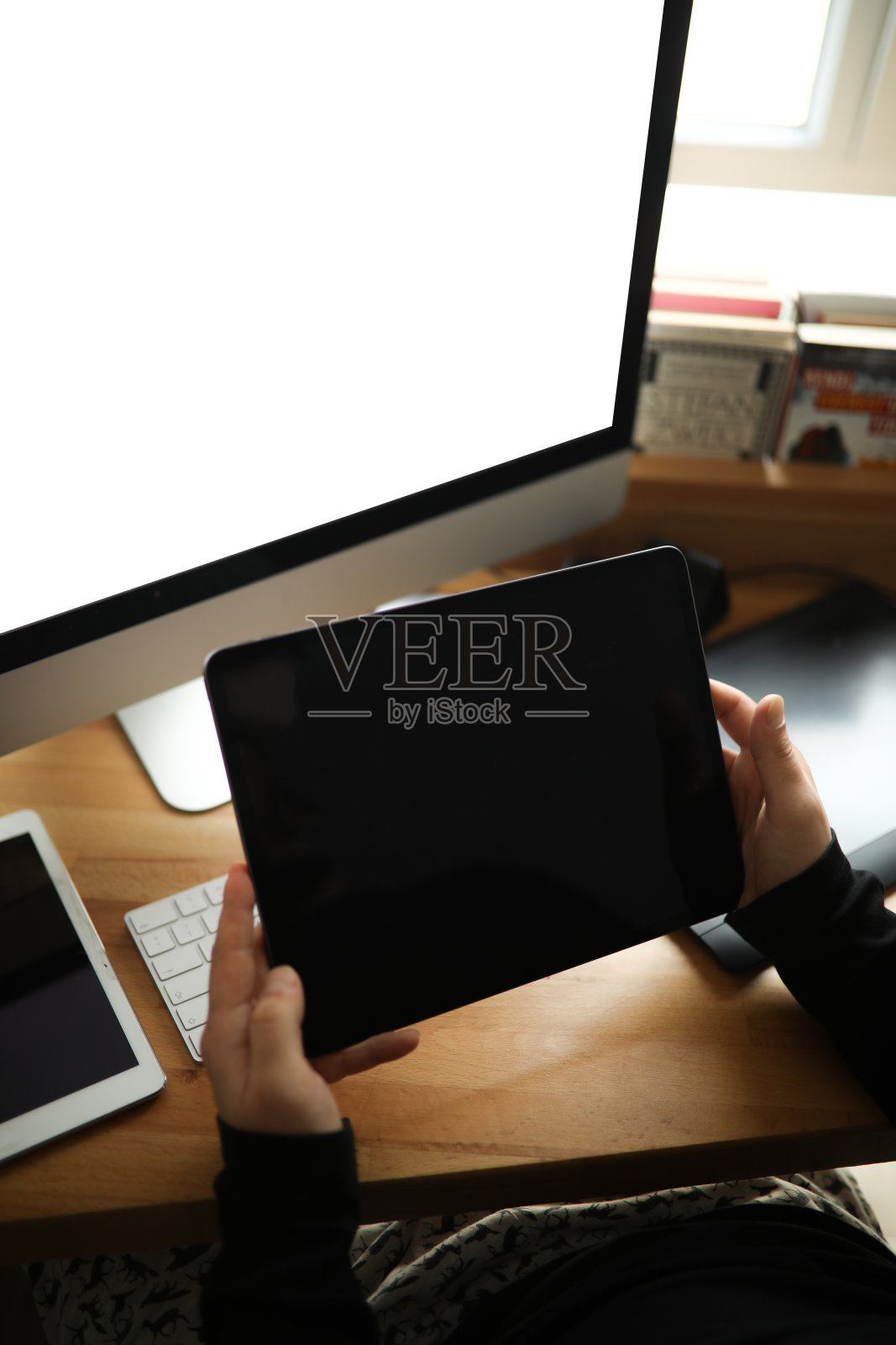 技术，触摸屏，网上购物和在家工作照片摄影图片