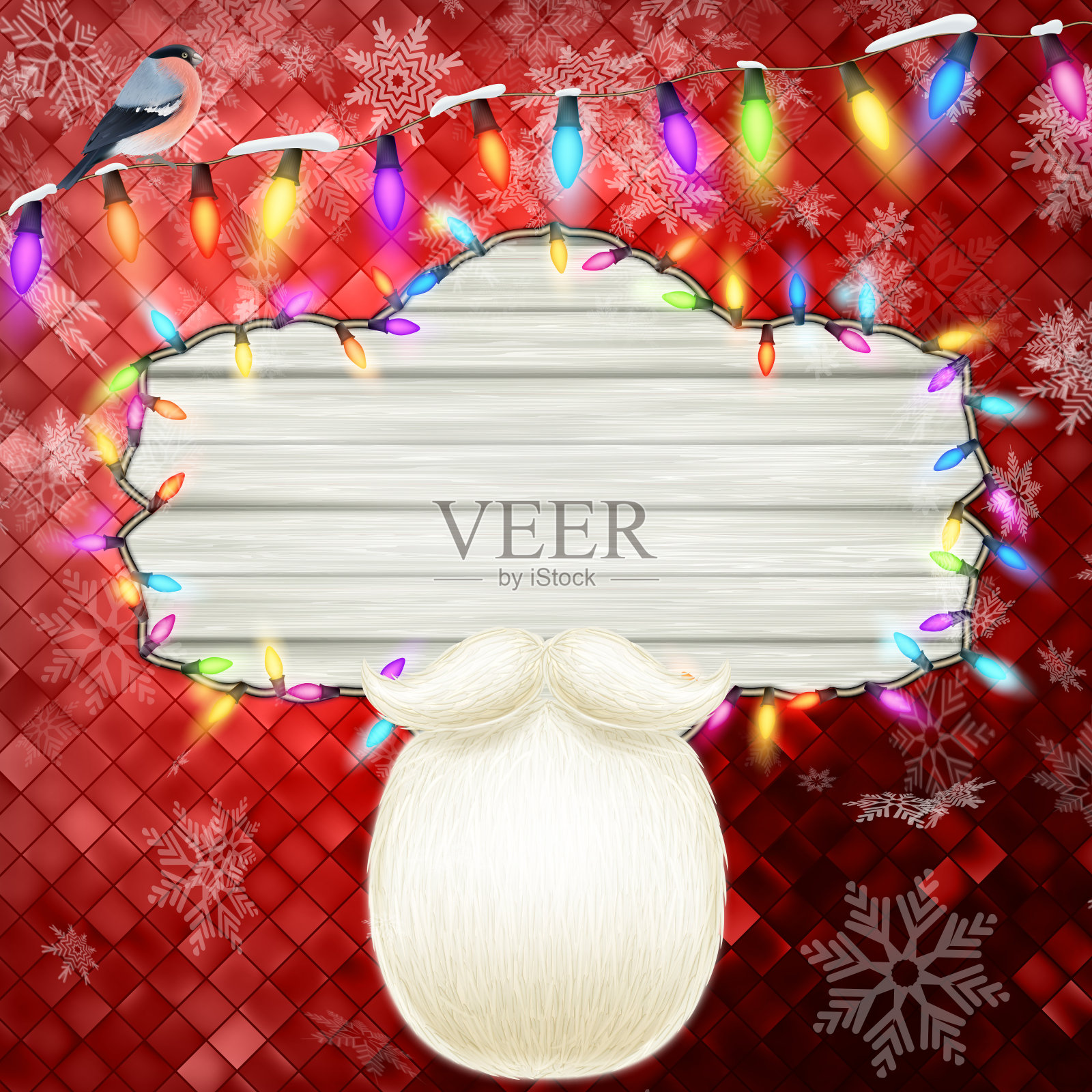 圣诞装饰背景。每股收益10插画图片素材