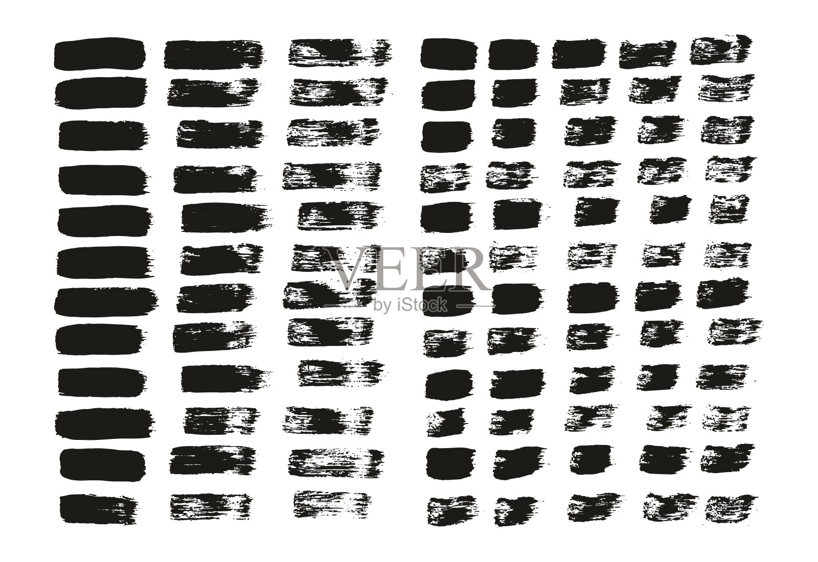 平面油漆刷细直线高细节抽象矢量背景混合集插画图片素材