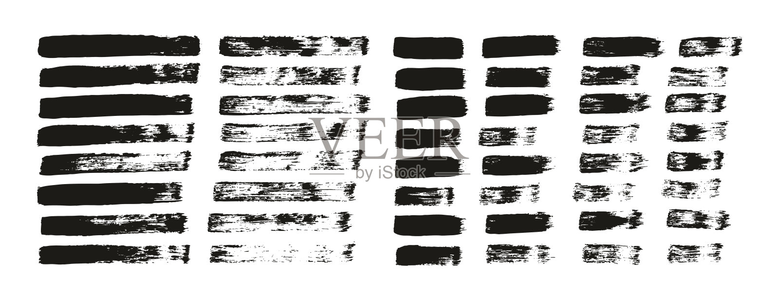 平面油漆刷细直线高细节抽象矢量背景混合集插画图片素材