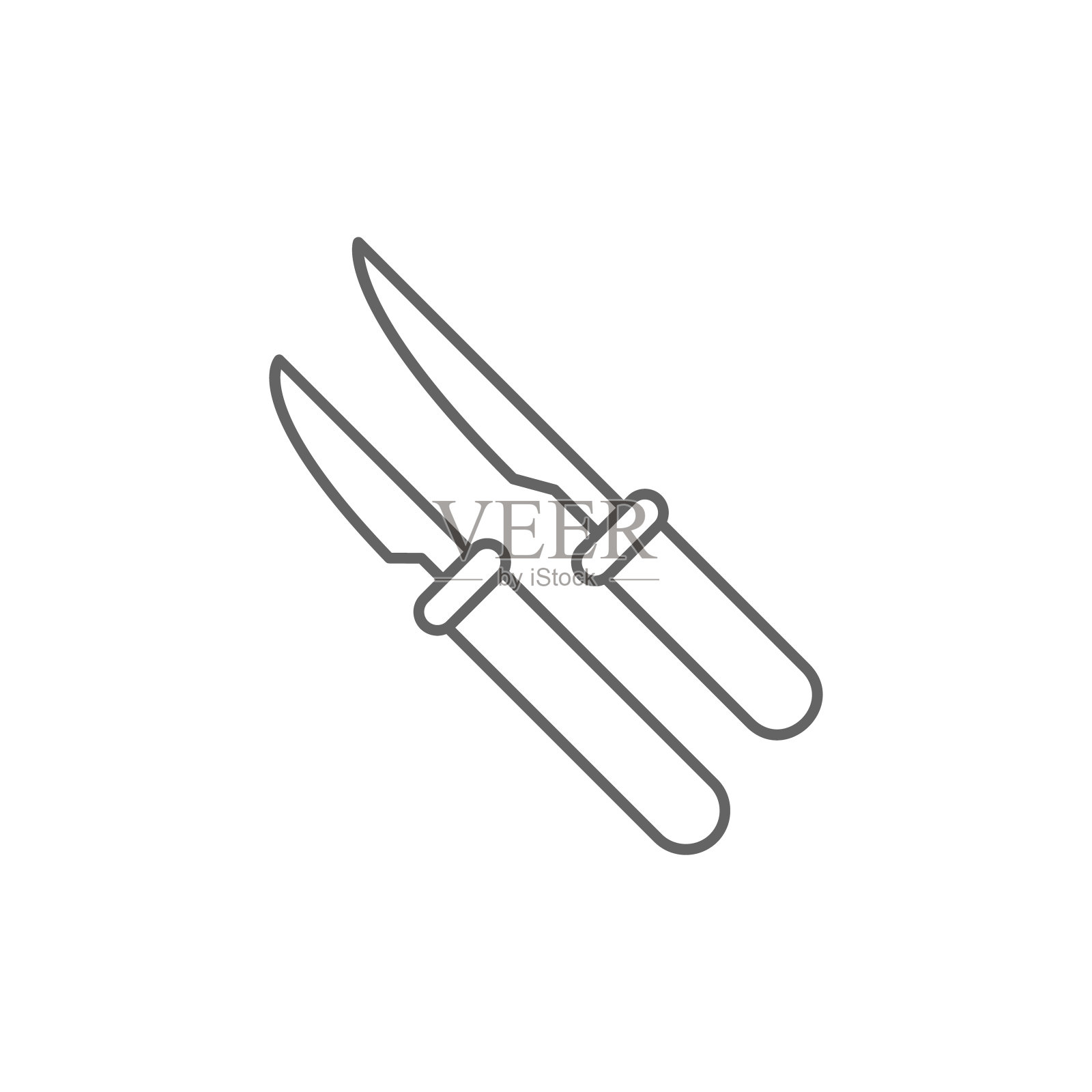 手术刀,工具图标。元素医药图标。细线图标图标素材