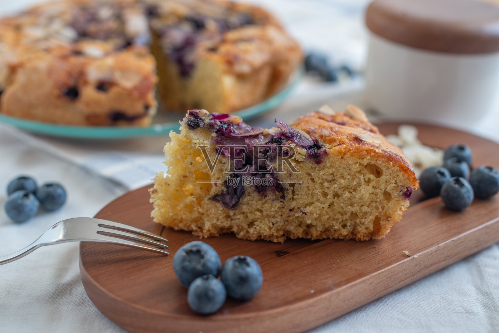 蓝莓派照片摄影图片