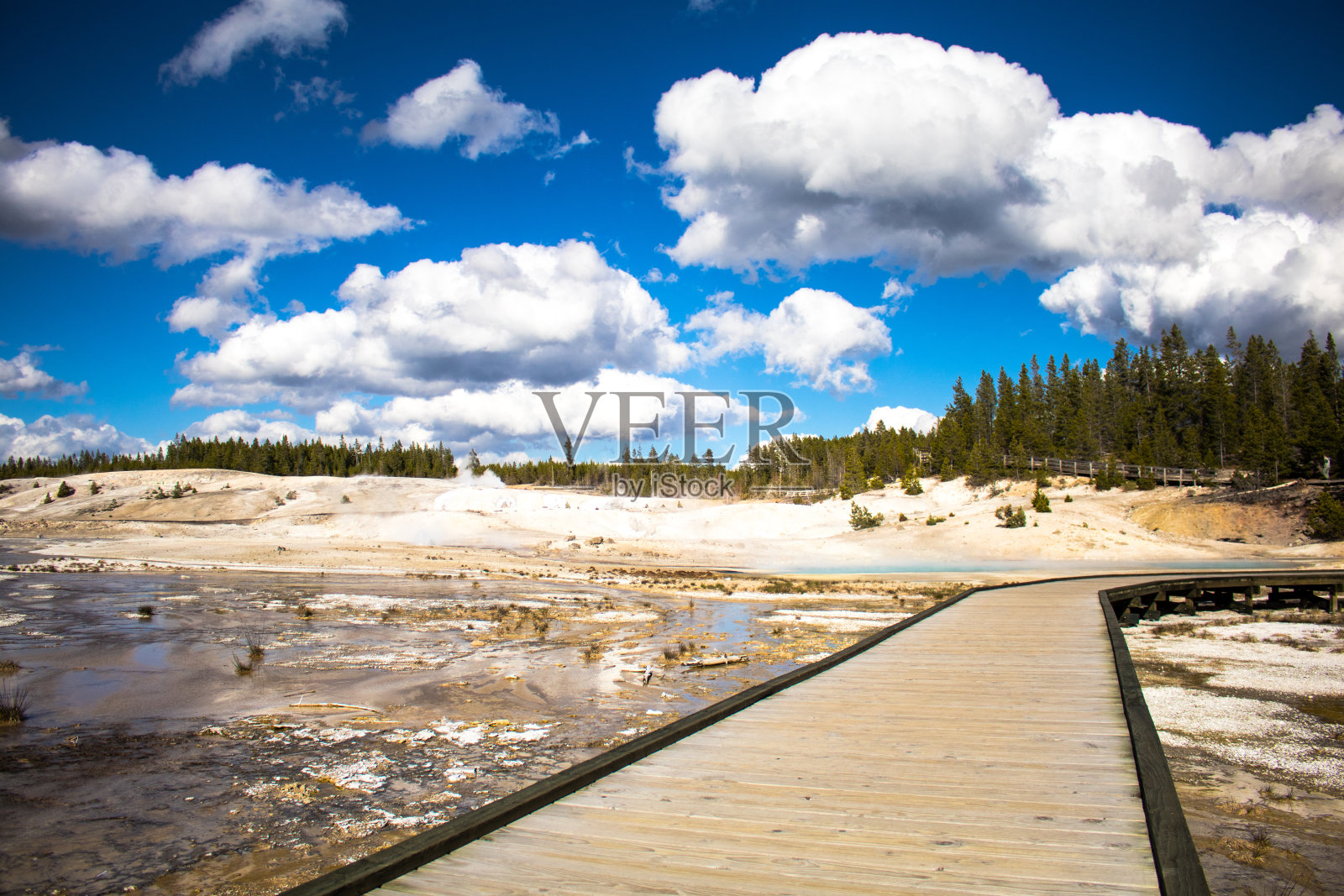 诺里斯在黄石国家公园照片摄影图片