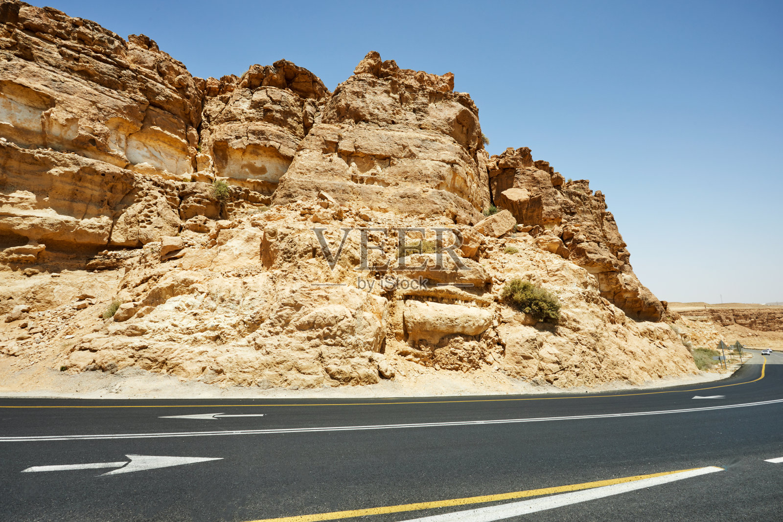 以色列内盖夫沙漠拉蒙火山口风光照片摄影图片