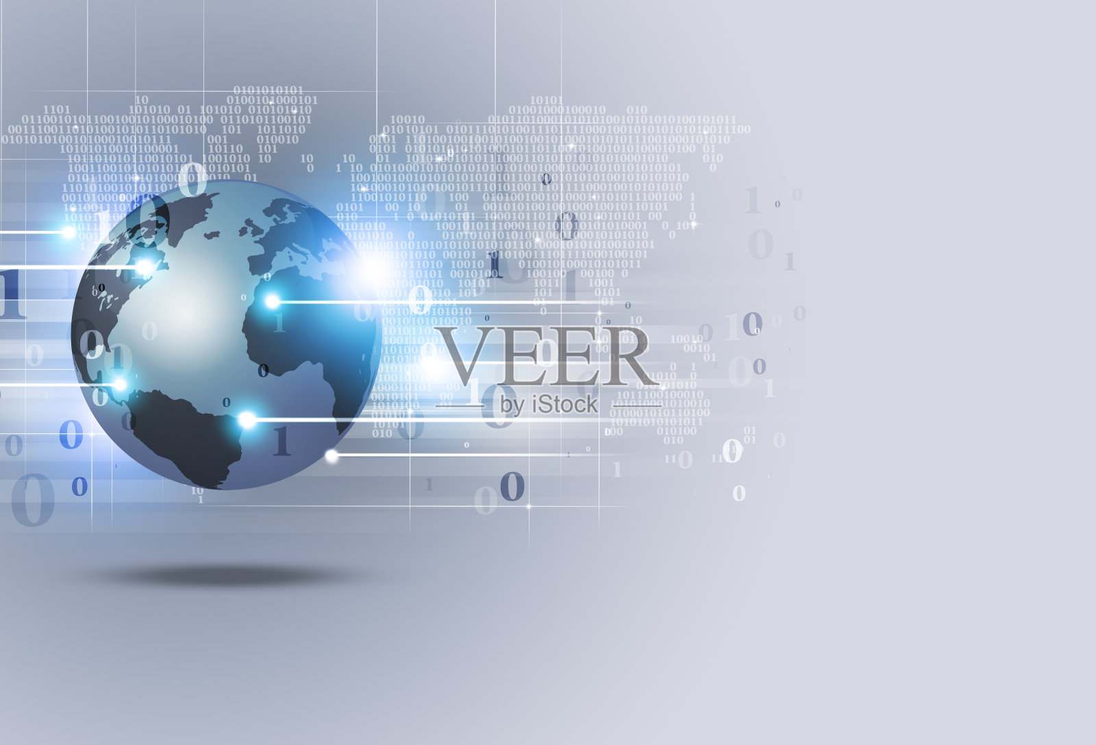 二进制代码Web抽象背景插画图片素材