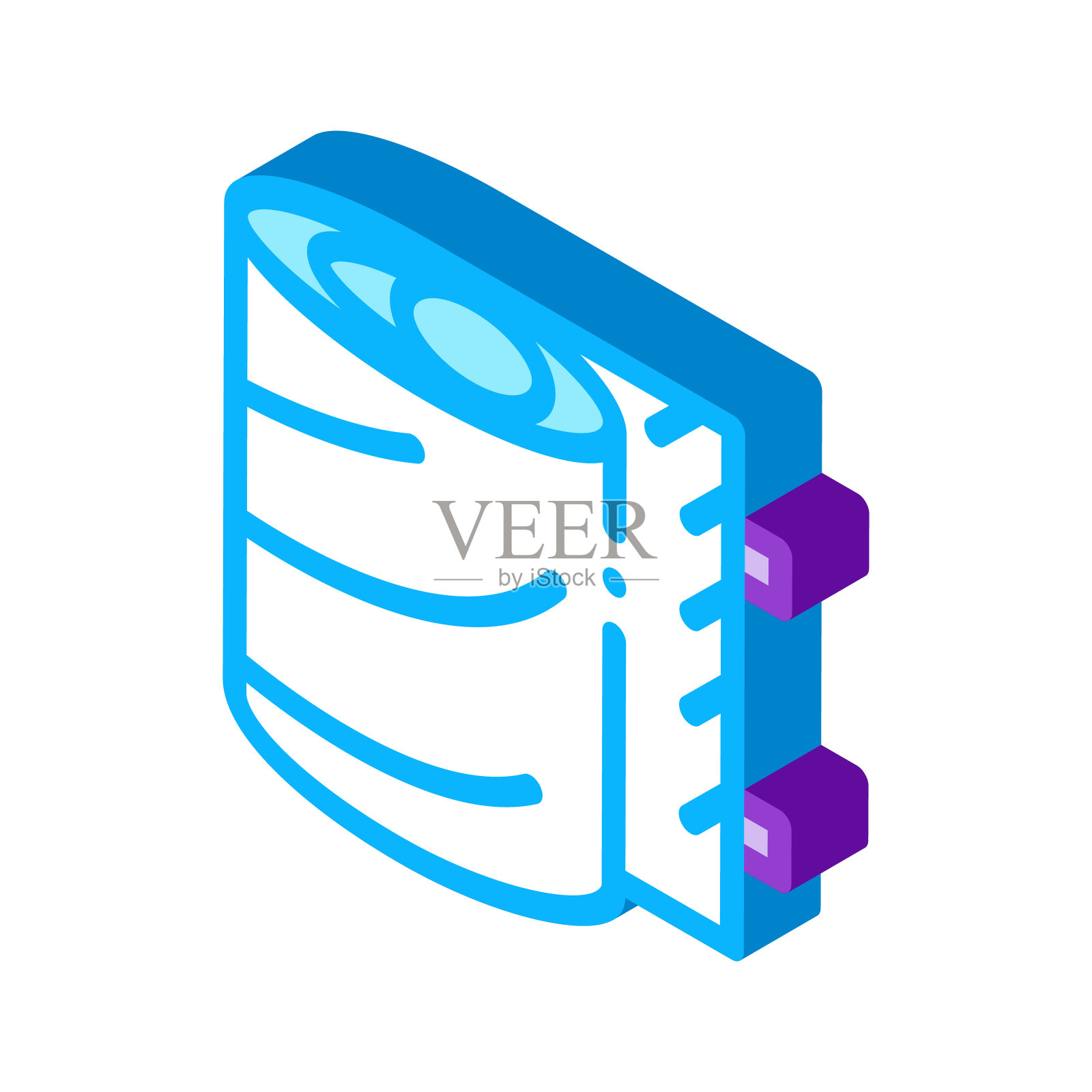 医用绷带卷等距图标矢量插图插画图片素材