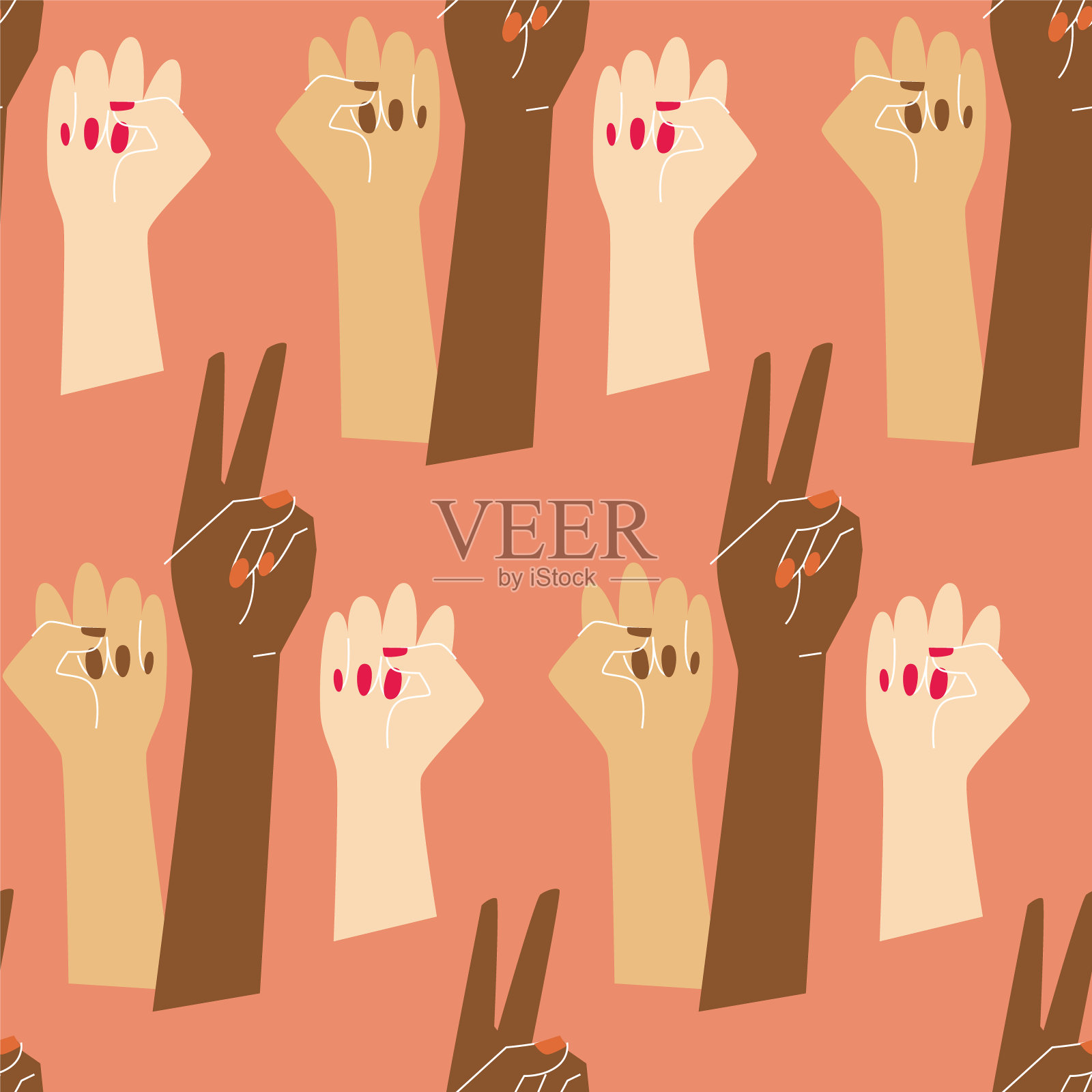 女孩去说明插画图片素材