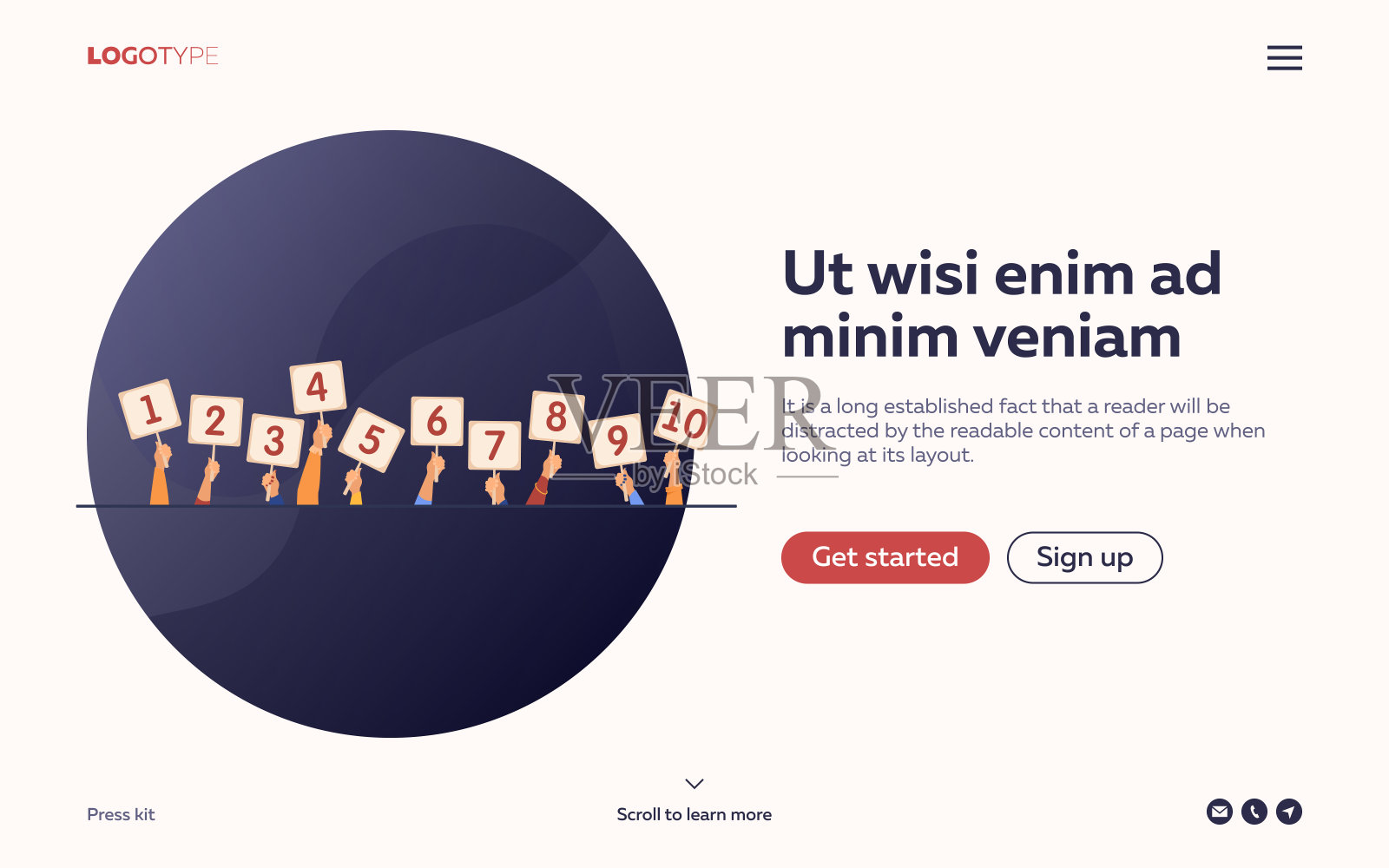 陪审团给予评价并出示记分卡插画图片素材