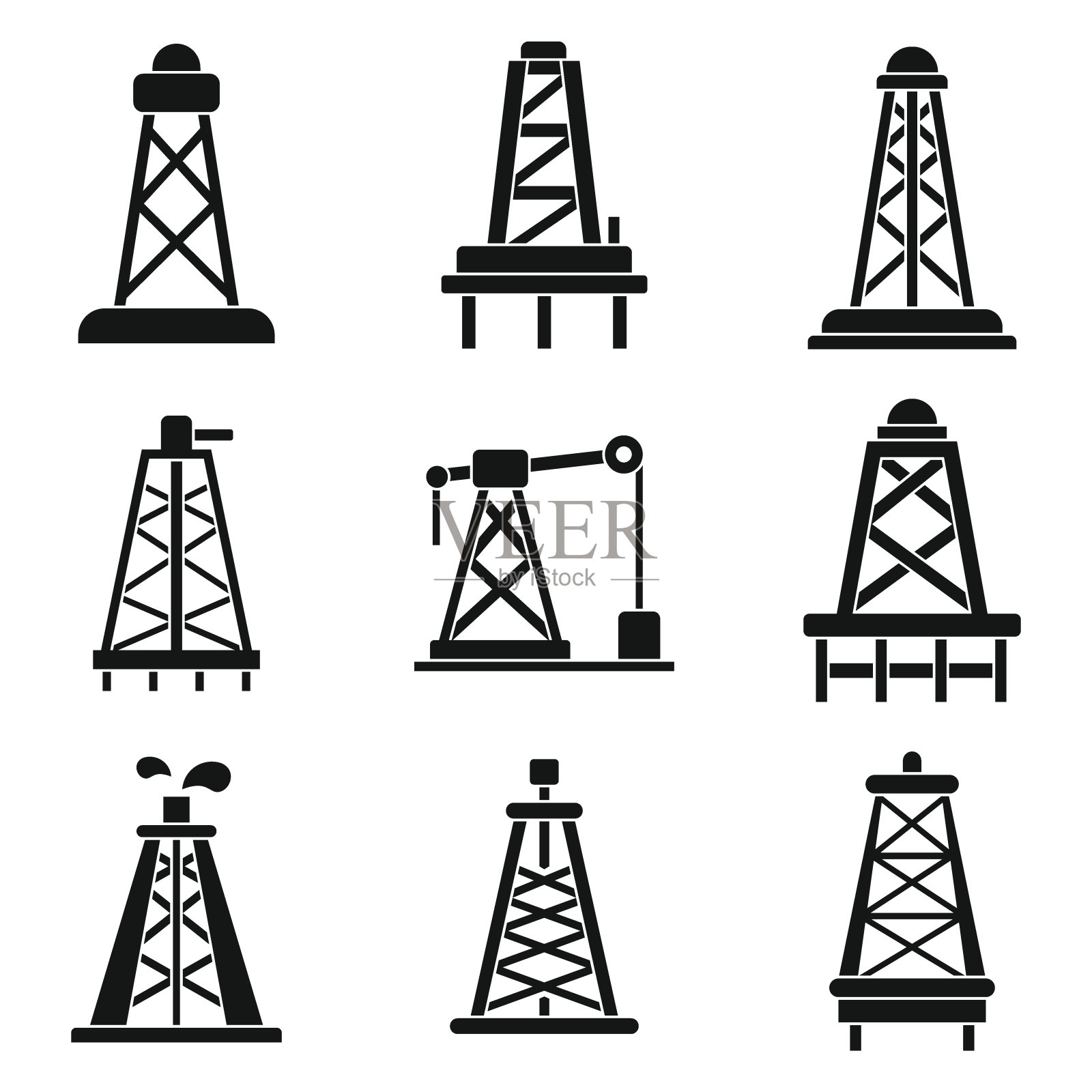 德里克图标设置，简单的风格图标素材