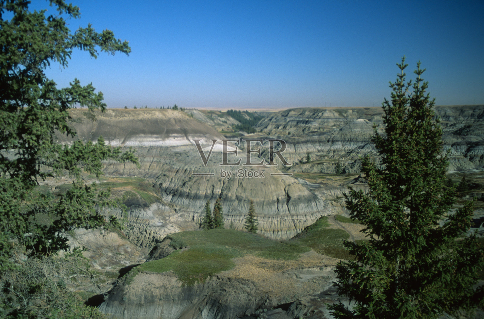 马蹄峡谷，阿尔伯塔荒地照片摄影图片