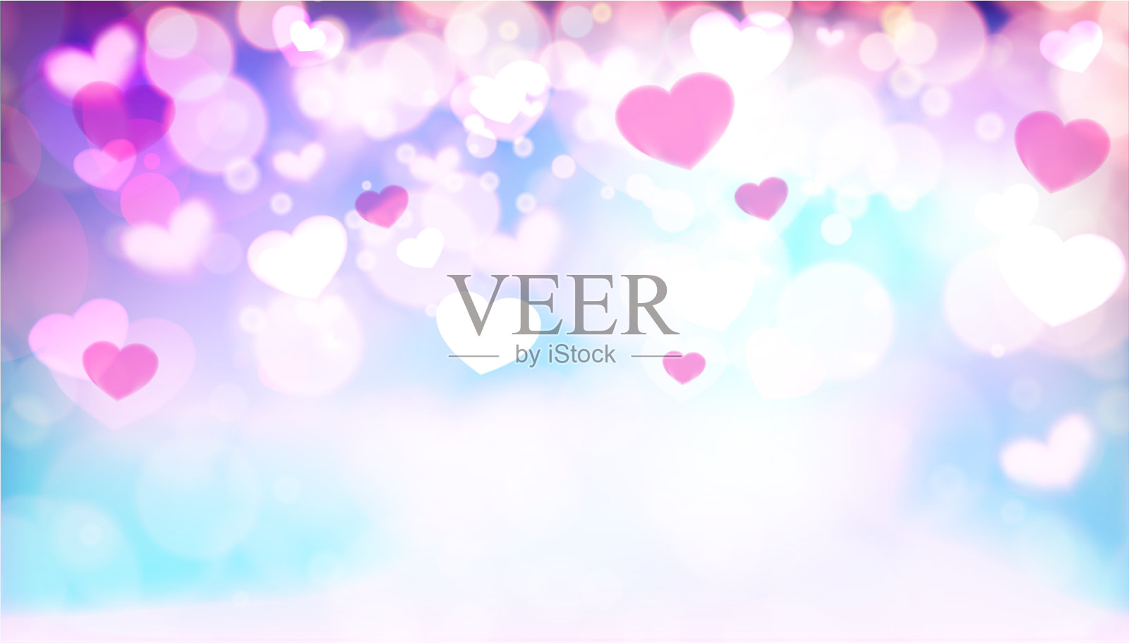 柔软的粉色浪漫背景贺卡插画图片素材