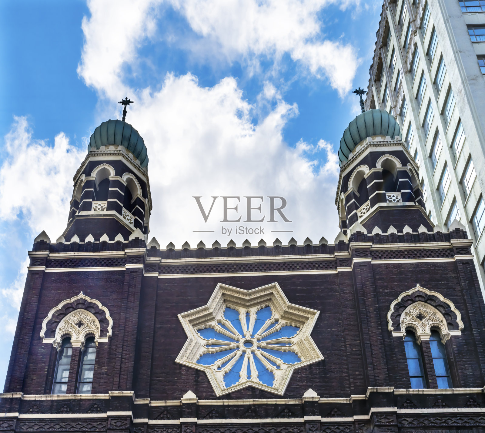 圣灵感孕会耶稣会教堂正面路易斯安那州新奥尔良市照片摄影图片