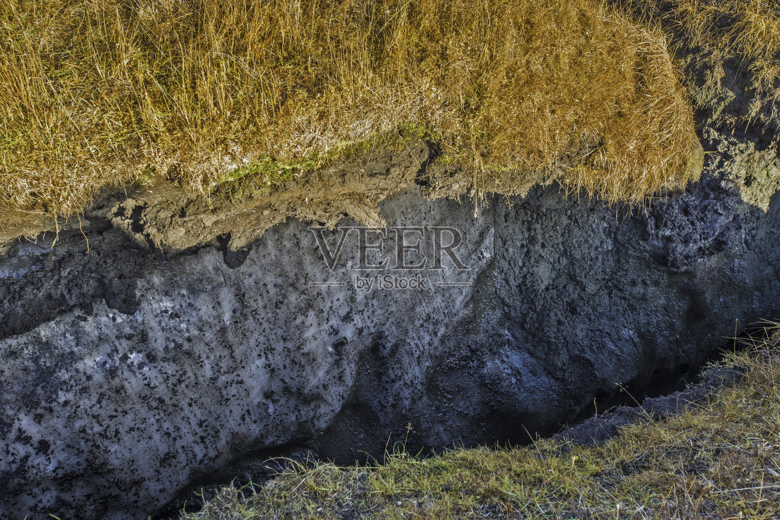 在地质学上，永久冻土或冻土层是指土壤在水冰点0°C(32°F)以下两年或更长时间的土壤。大多数永久冻土位于高纬度地区。上覆的永久冻土是一层薄薄的活土层，在夏季季节性融化。照片摄影图片