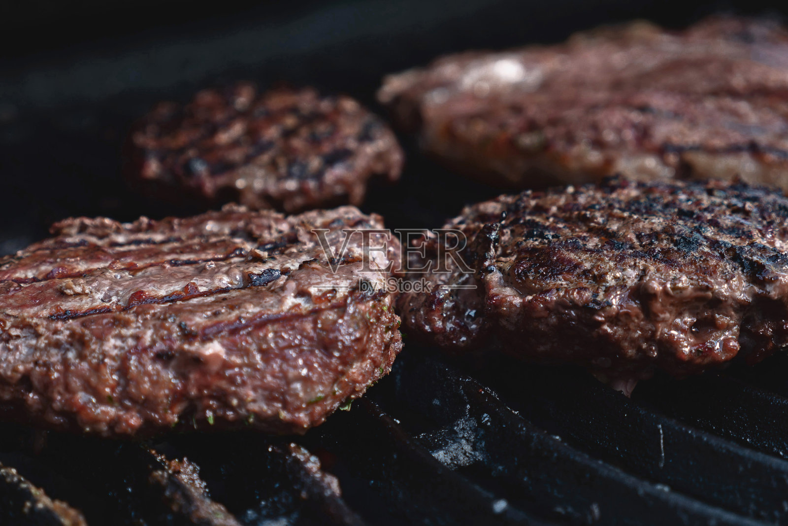 烧烤汉堡食物汉堡烧烤照片摄影图片