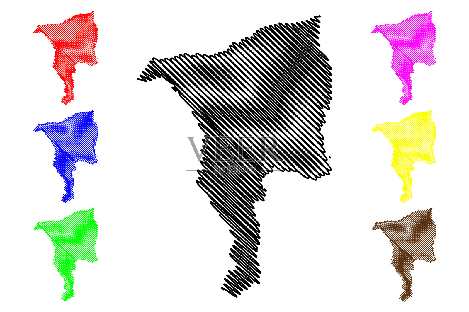 波多黎各Ciales市插画图片素材