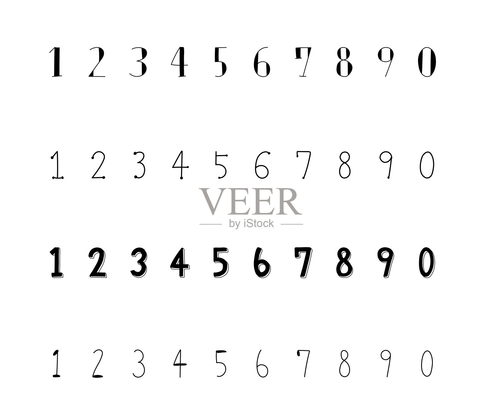 一套人物插图插画图片素材