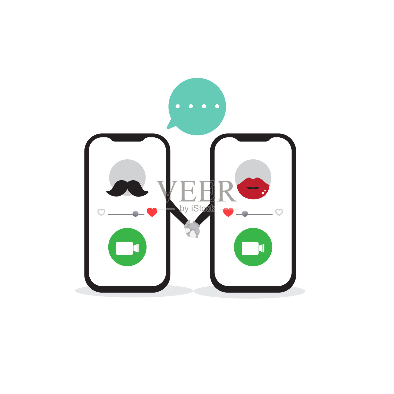 闲谈，聊天插画图片素材