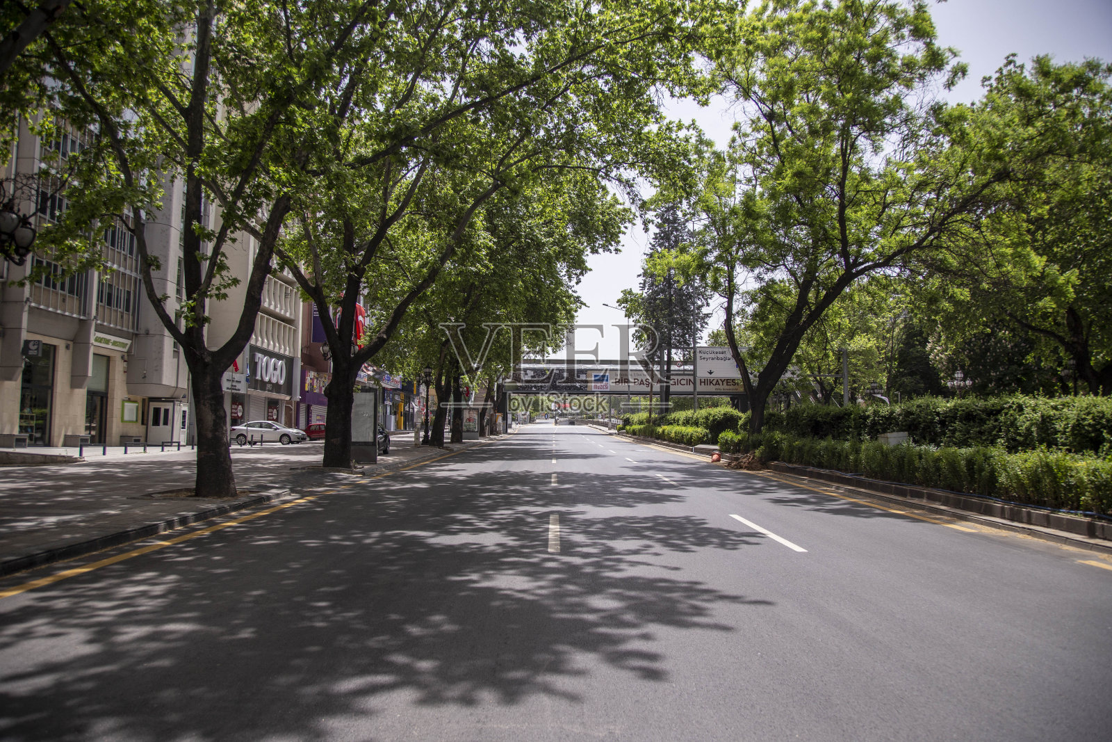 冠状病毒(Covid-19)大流行期间安卡拉街道照片摄影图片