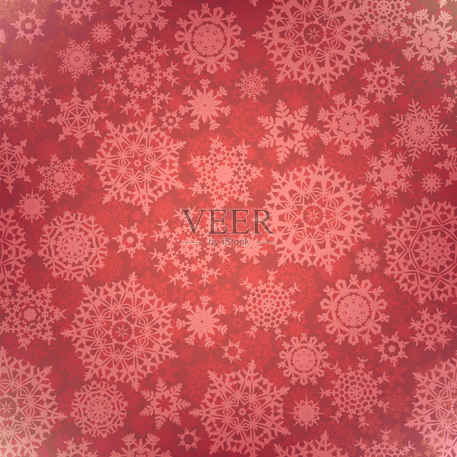 圣诞图案雪花，天衣无缝。EPS 8插画图片素材