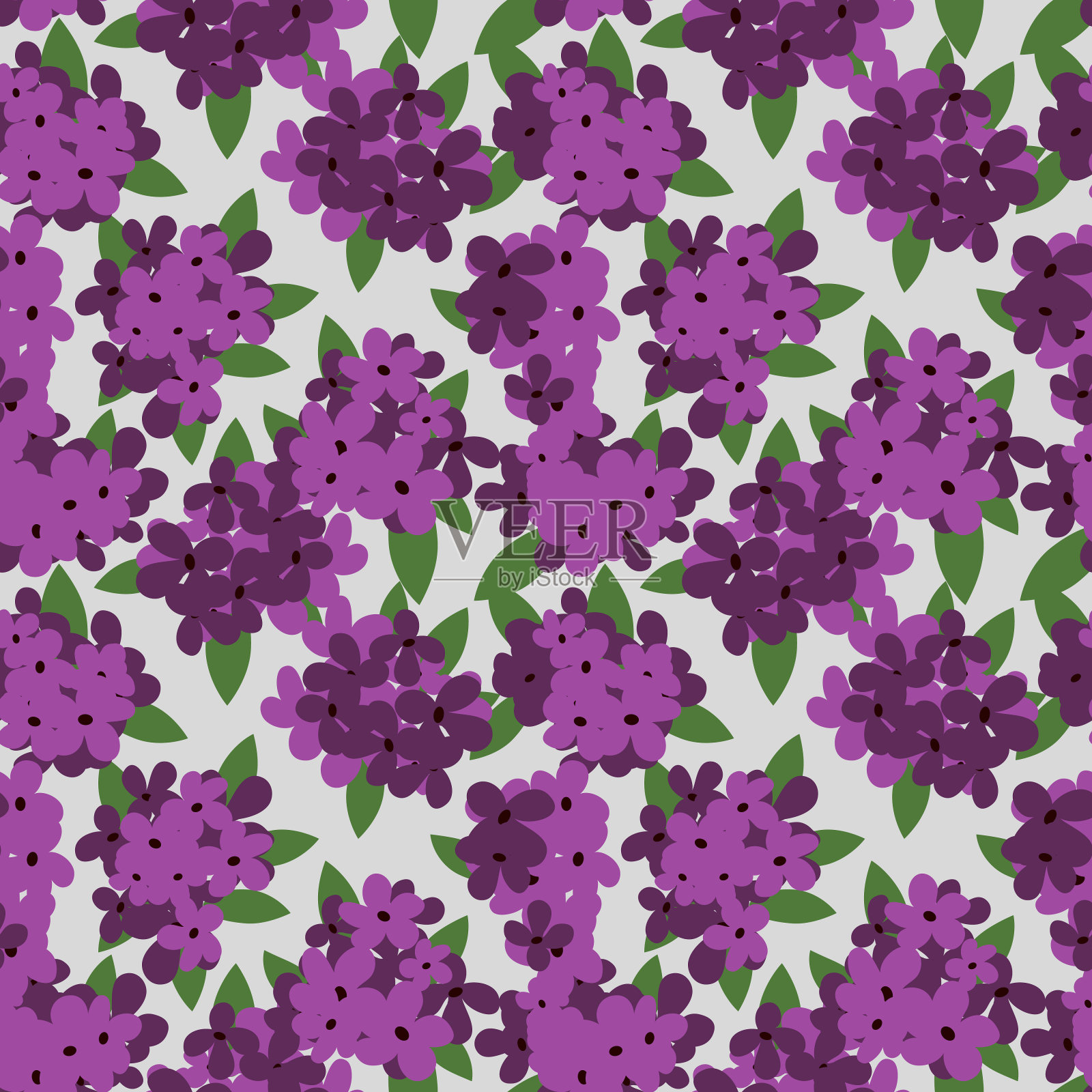 无缝的花卉图案插画图片素材