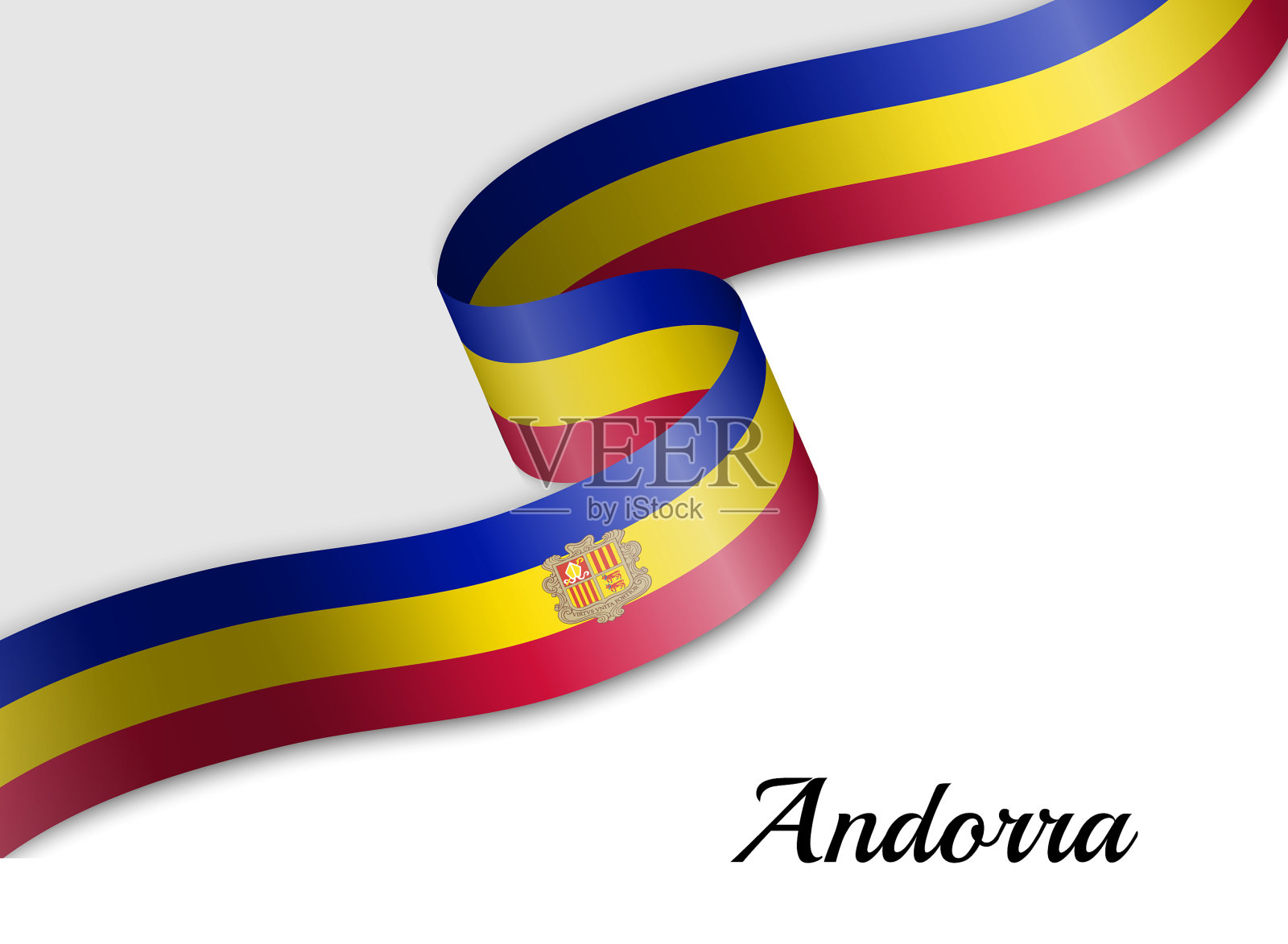 挥舞着带国旗插画图片素材