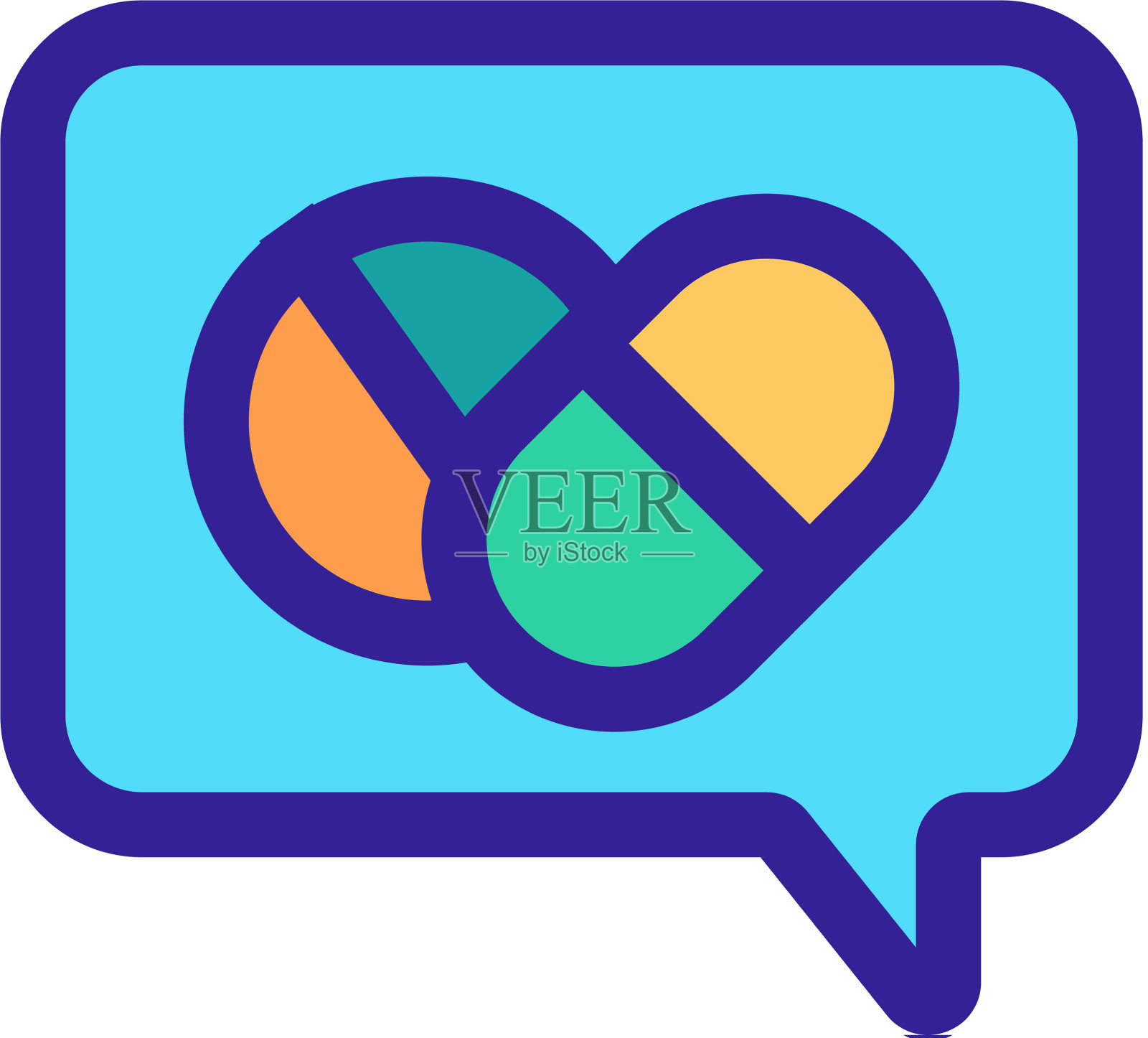 平板电脑信息图标孤立轮廓设计元素图片