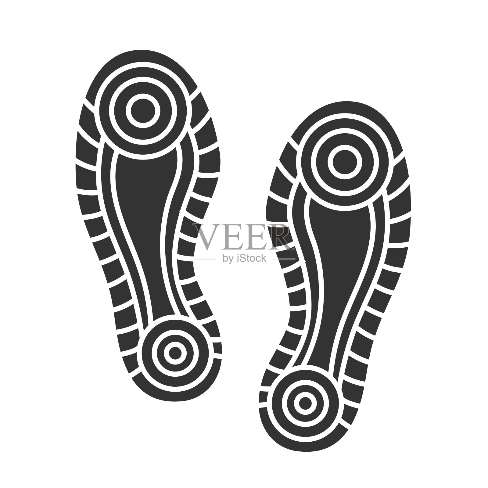 运动鞋黑色印花孤立在白色。每股收益10插画图片素材