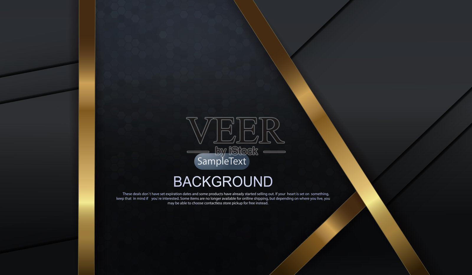 深色纹理的背景与马赛克，在侧面的窗帘与金色色调条纹插画图片素材