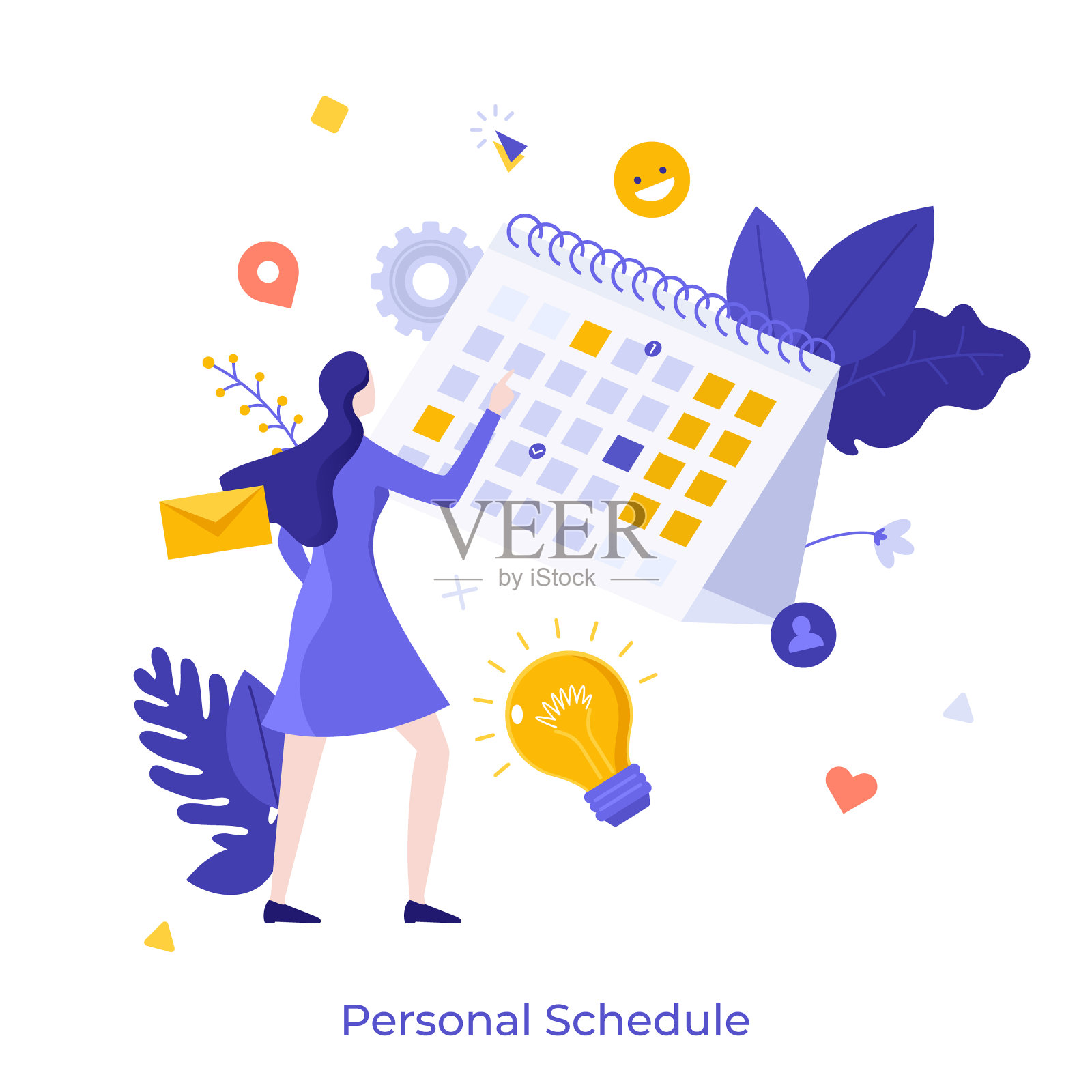 抽象的角色概念插画图片素材