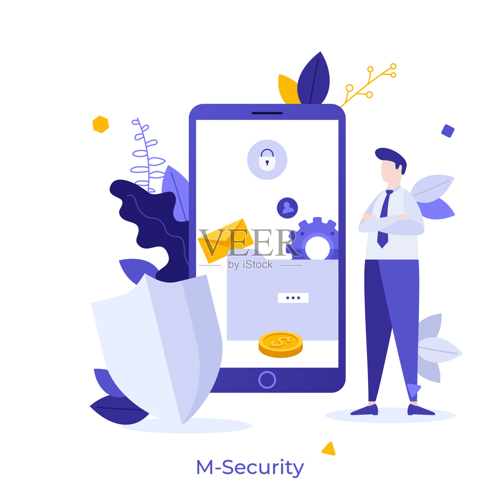 抽象的角色概念插画图片素材