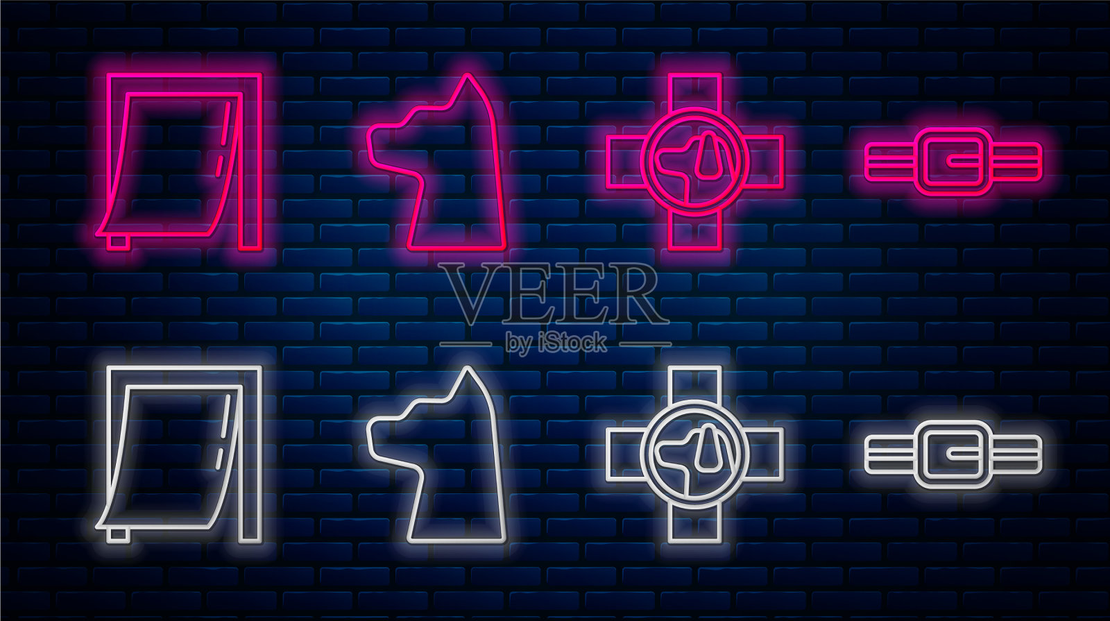 设线猫兽医诊所门牌为图标素材