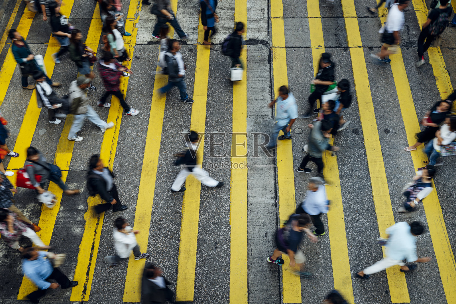 中国香港人潮的顶视图照片摄影图片